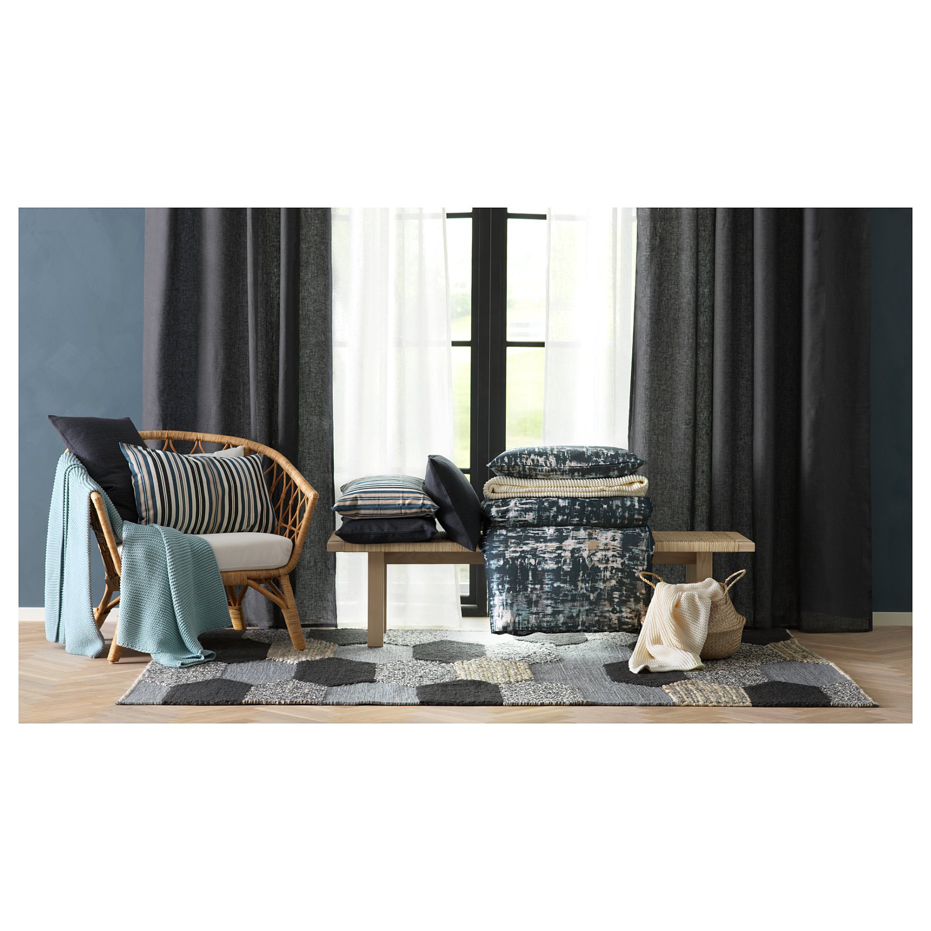 KOLLUND, rug flatwoven handmade, 170x240 cm, 203.745.69