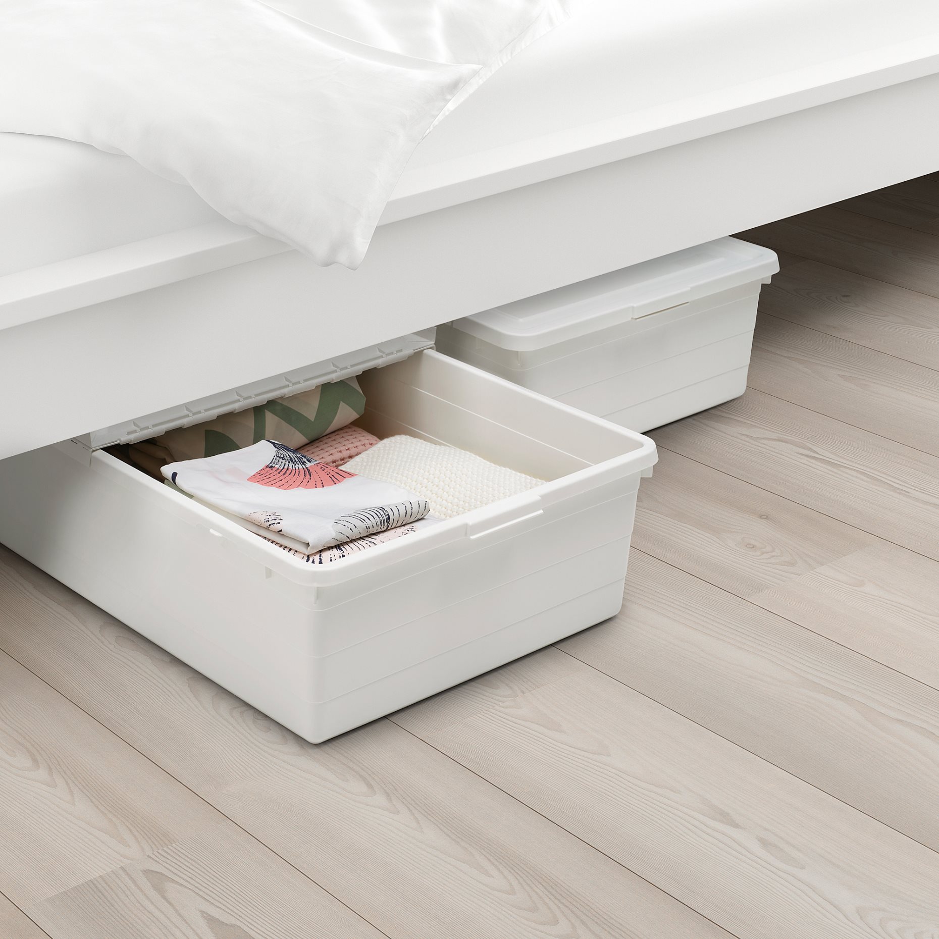 SOCKERBIT, storage box with lid, 50x77x19 cm, 204.115.24