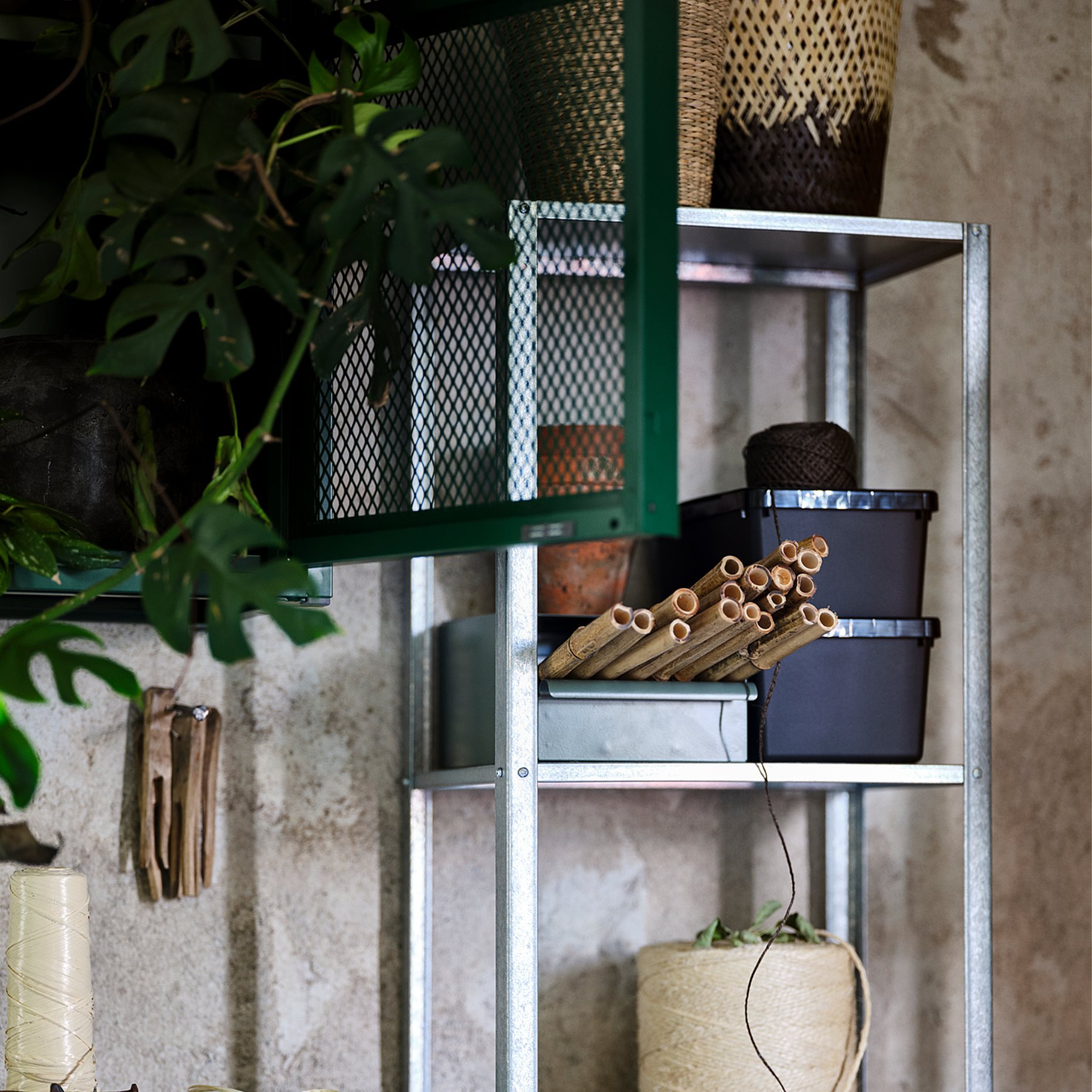 HYLLIS, ραφιέρα εσωτερικού/εξωτερικού χώρου, 40x27x183 cm, 204.885.04