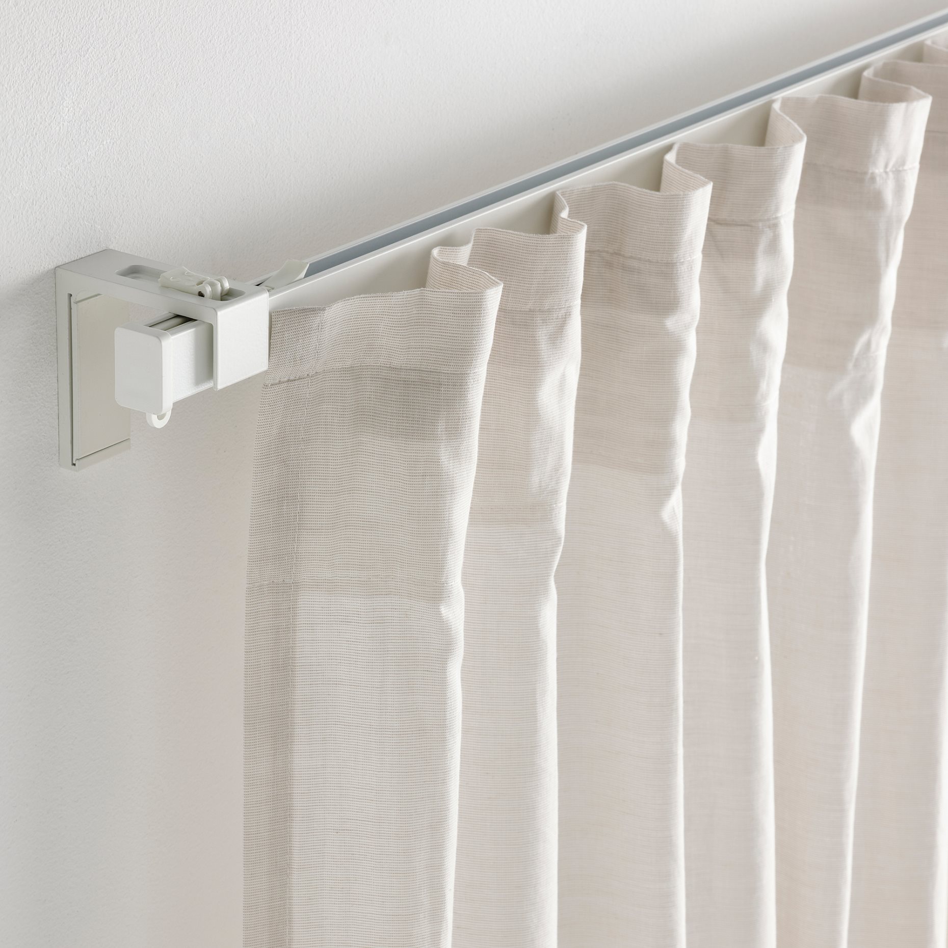 VIDGA, single track rail/ included ceiling fittings, 140 cm, 204.929.16