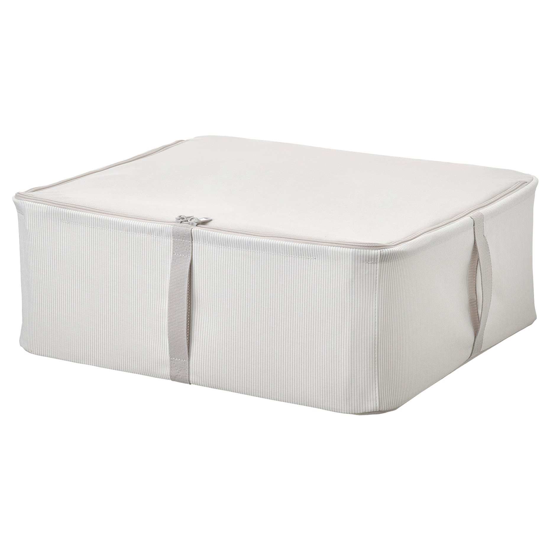 HEMMAFIXARE, storage case/fabric striped, 44x51x19 cm, 205.039.10