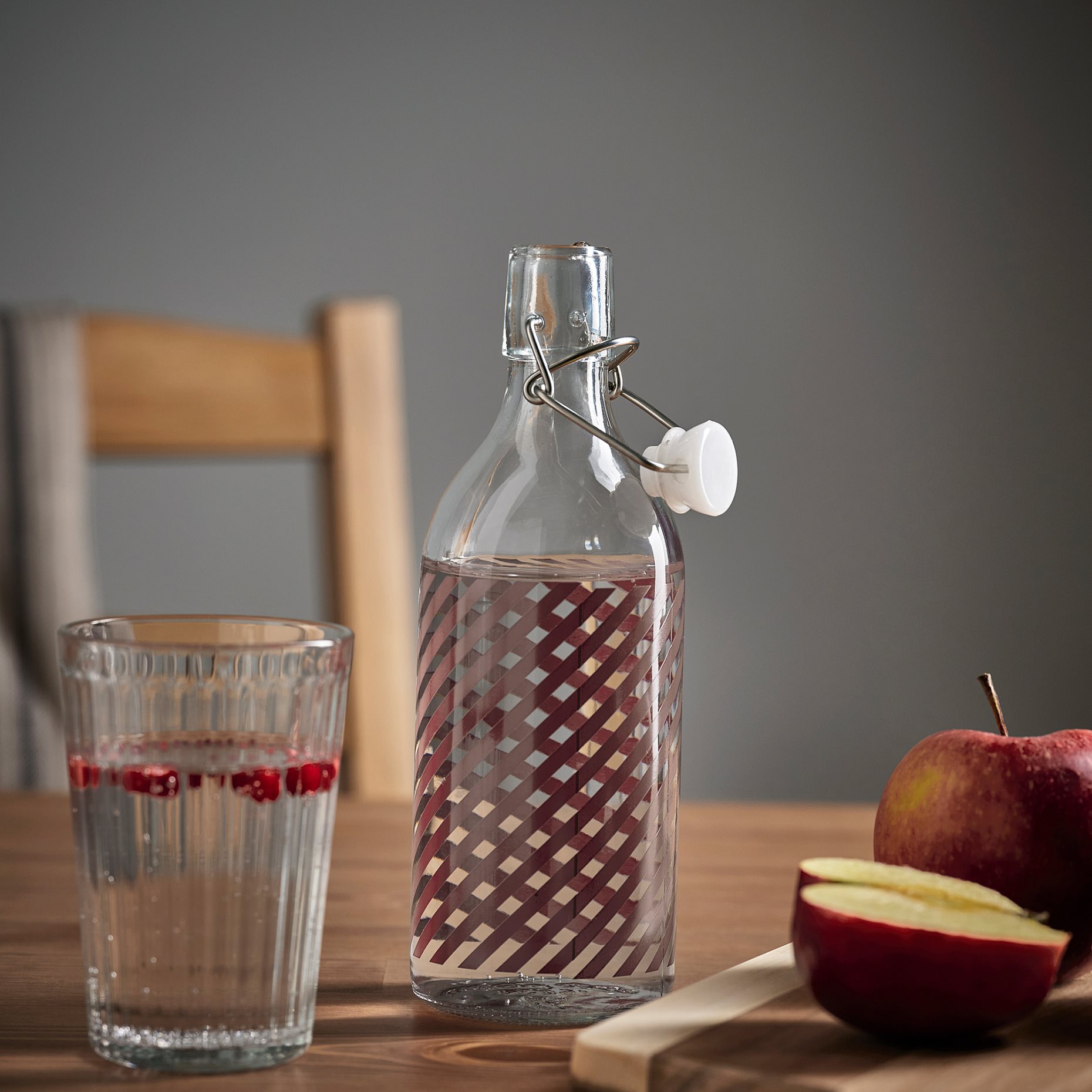 KORKEN, μπουκάλι με πώμα/διαφανές γυαλί, 0.5 l, 205.646.92