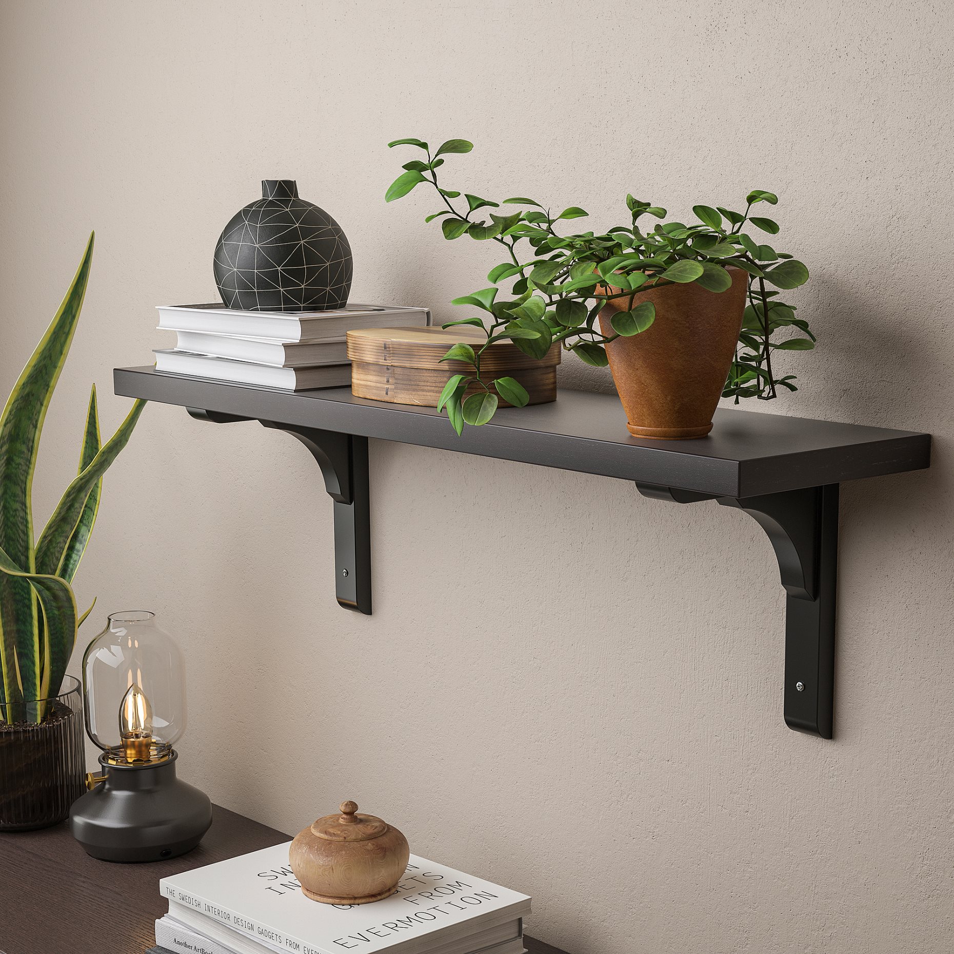 BERGSHULT/RAMSHULT, wall shelf, 292.906.12