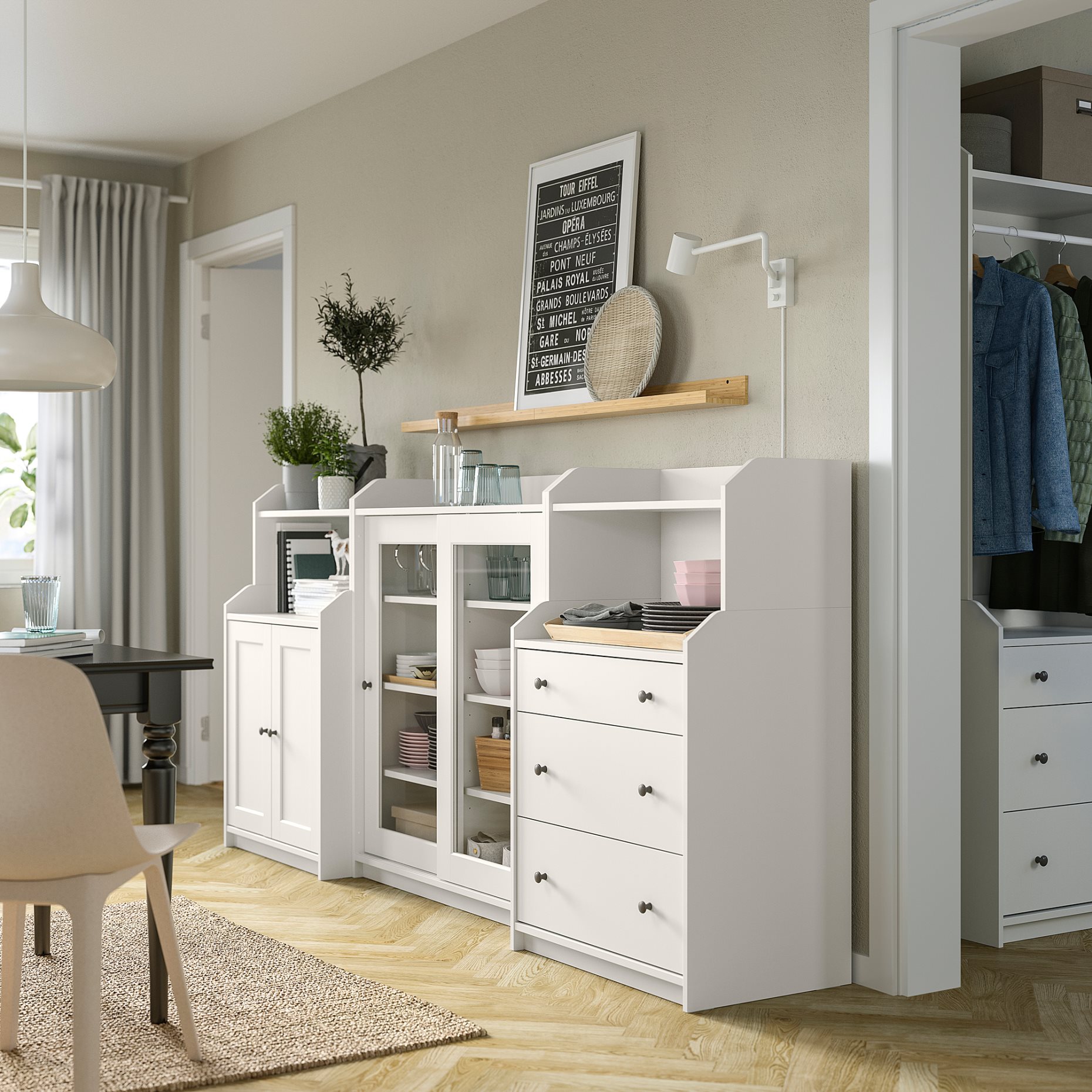 HAUGA, storage combination, 293.886.42