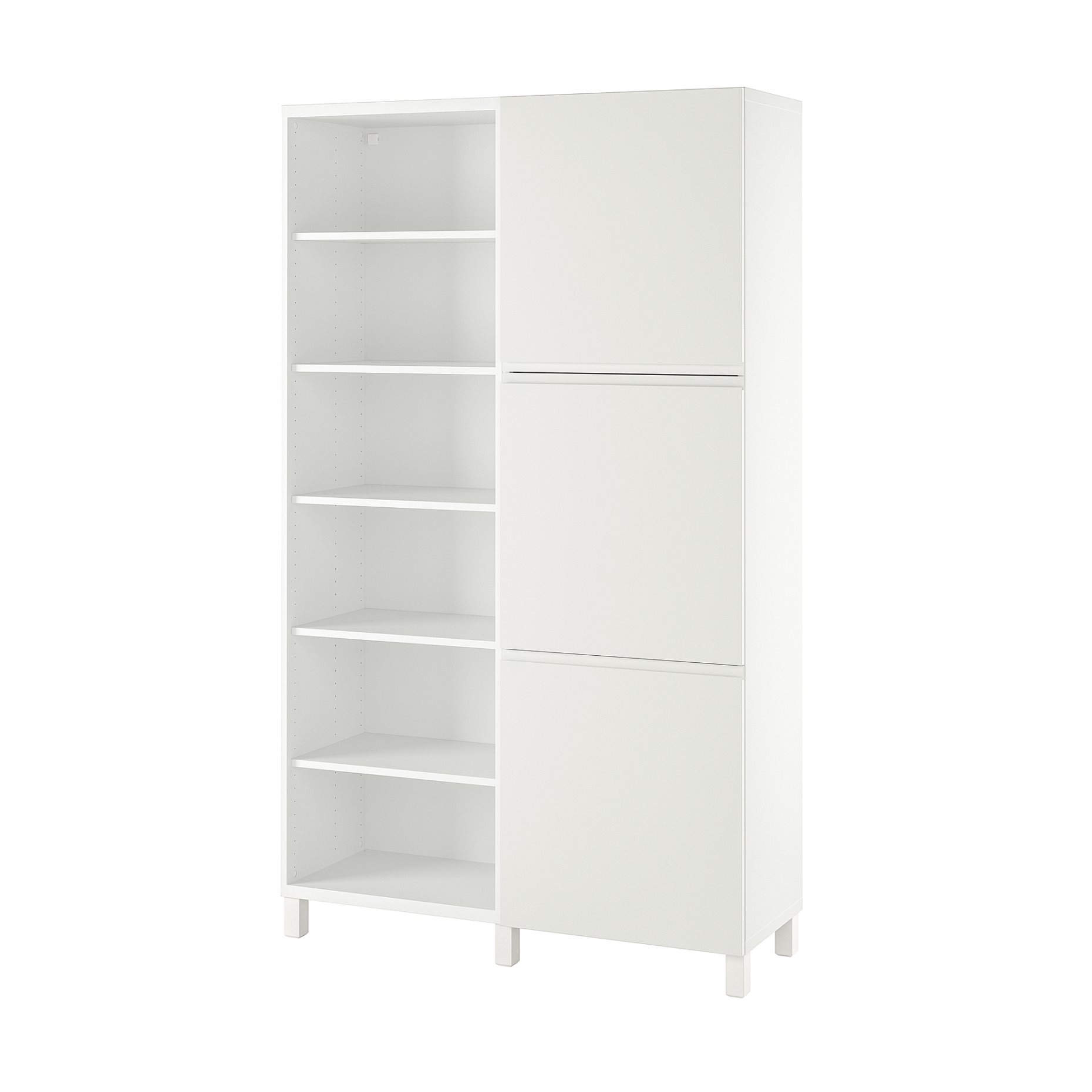 BESTÅ, σύνθεση αποθήκευσης με πόρτες, 120x42x202 cm, 294.217.12