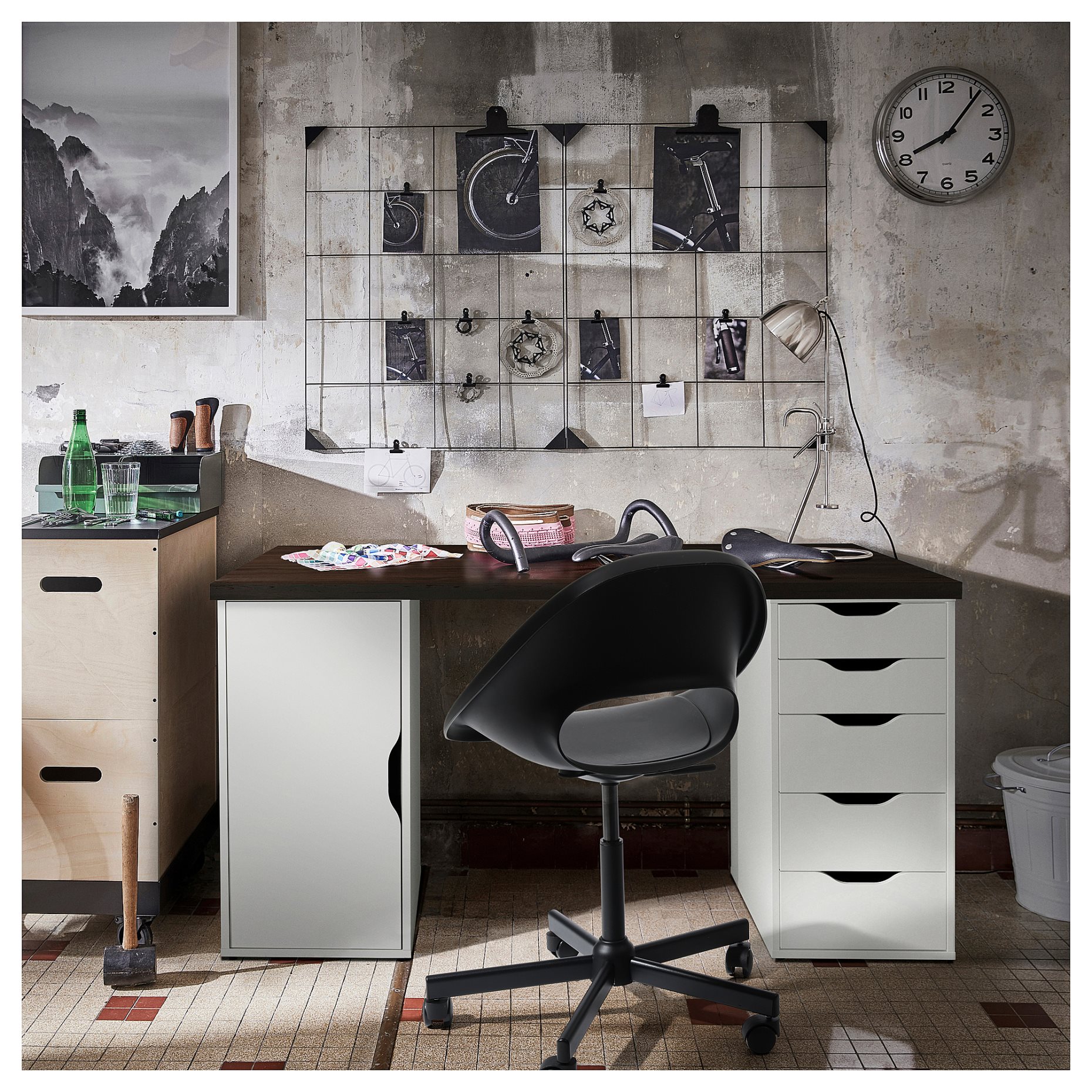 LAGKAPTEN/ALEX, desk, 140x60 cm, 295.215.56