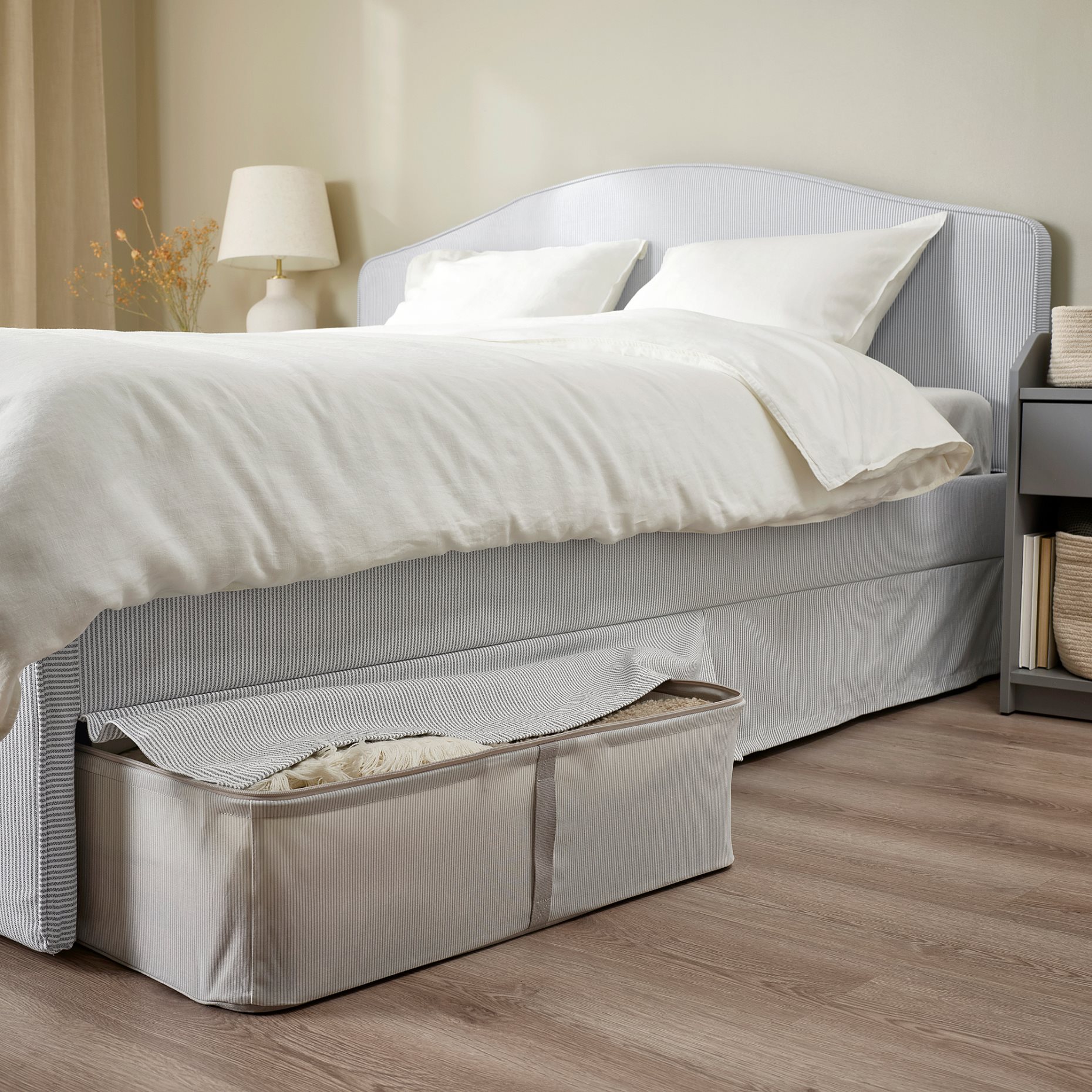 RAMNEFJALL, κρεβάτι με επένδυση, 140x200 cm, 295.602.27