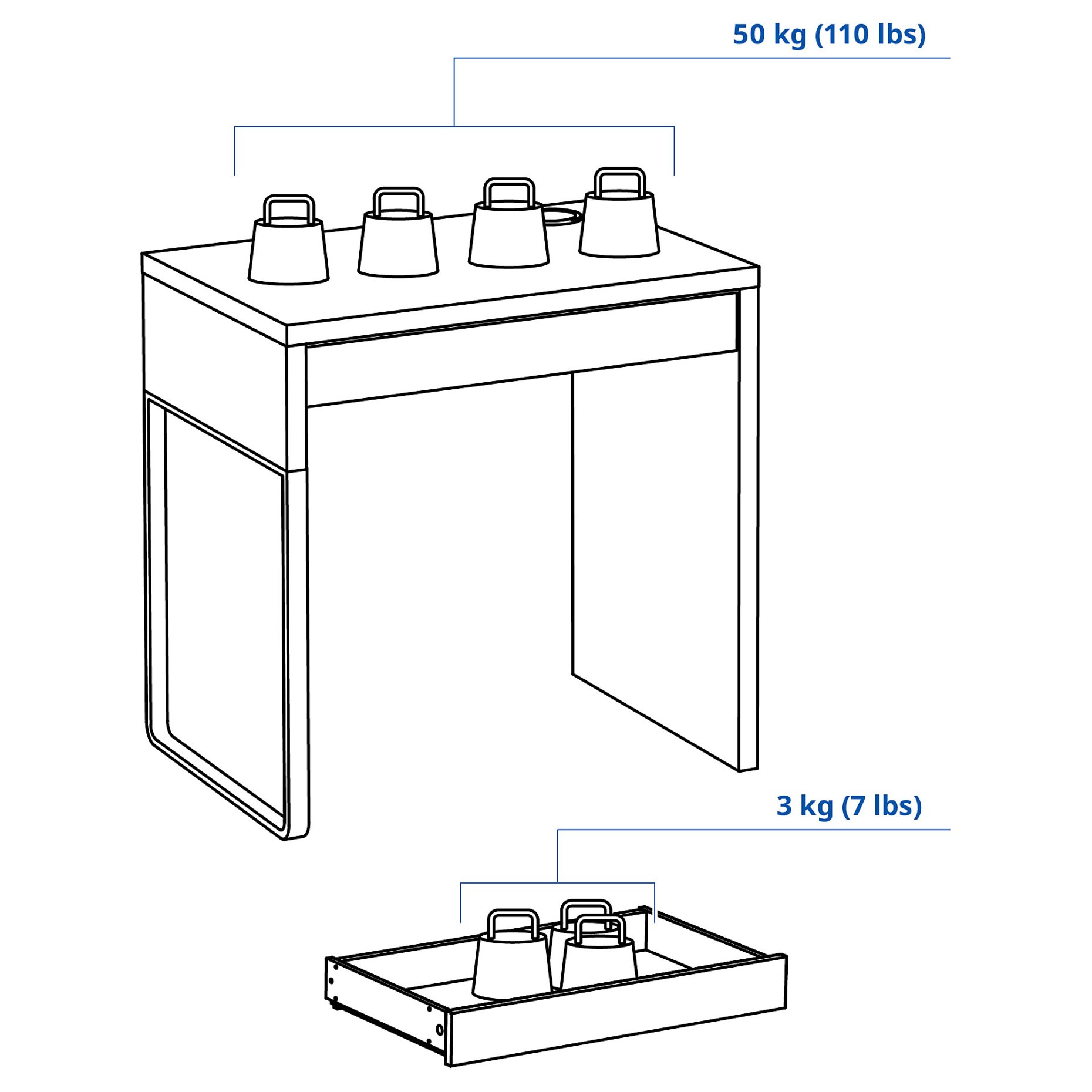 MICKE, desk, 302.130.76