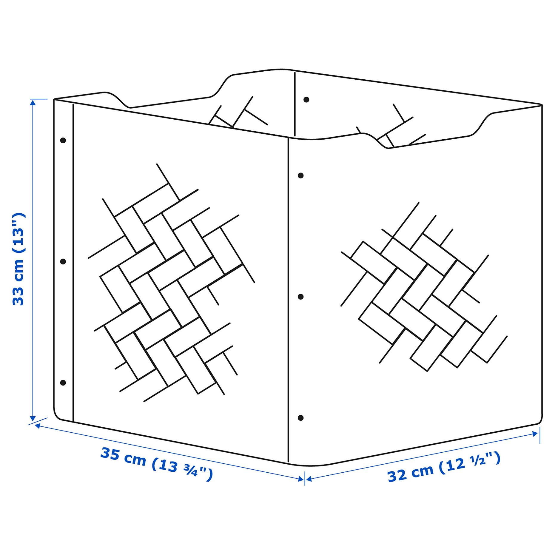 BULLIG, box, 32x35x33 cm, 304.745.92
