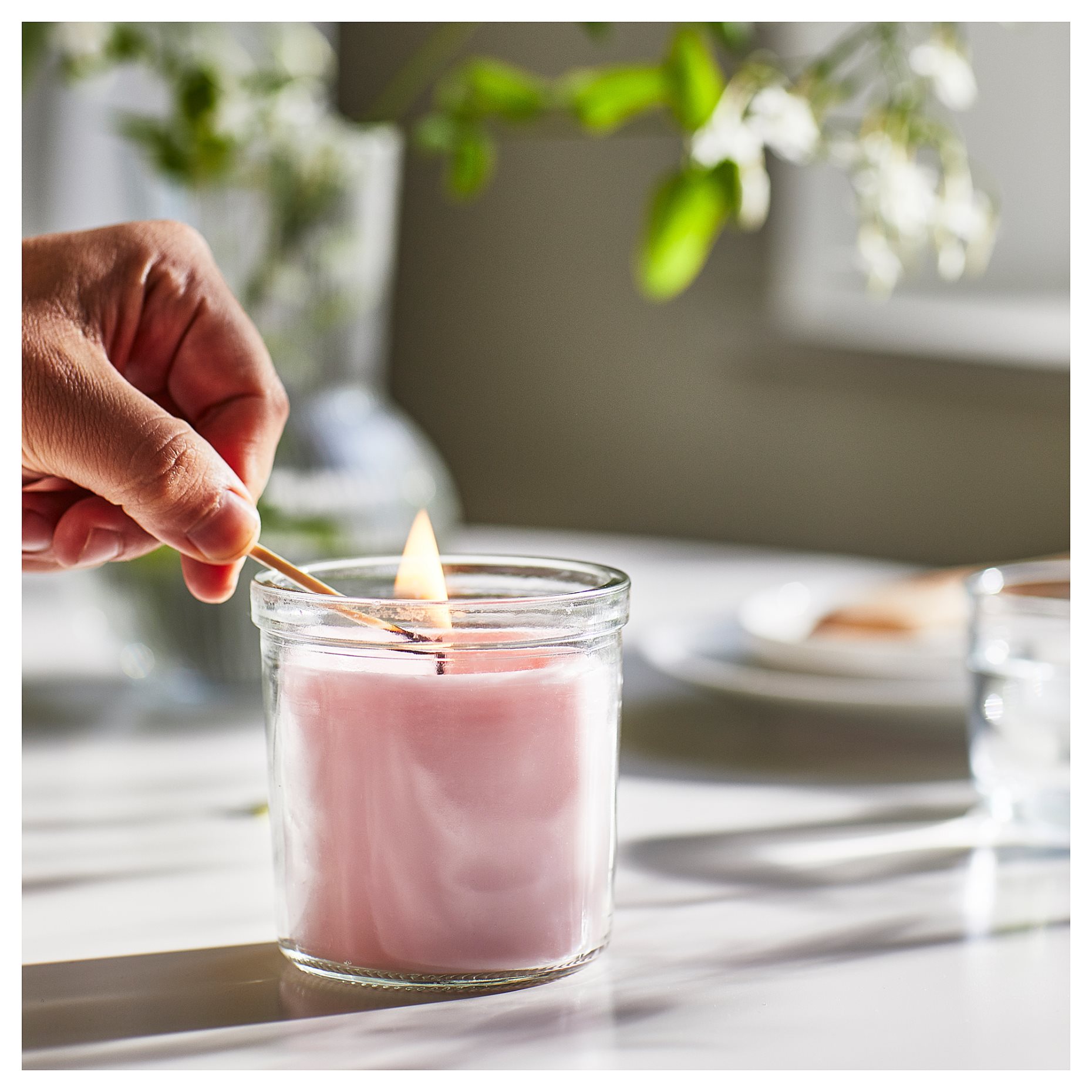 LUGNARE, scented candle in glass/Jasmine, 40 hr, 305.023.83