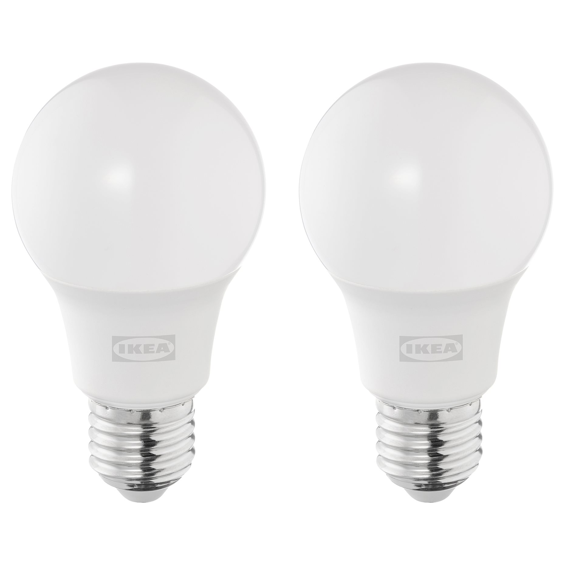 SOLHETTA, LED bulb E27 806 lumen/globe, 2 pack, 305.099.78