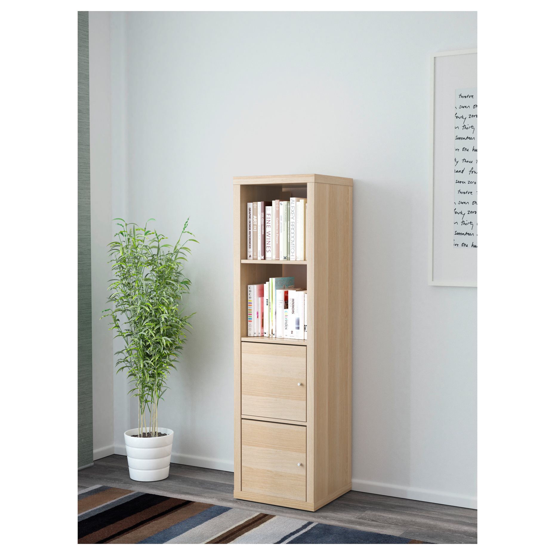 KALLAX, ραφιέρα με 2 ένθετα, 391.975.81