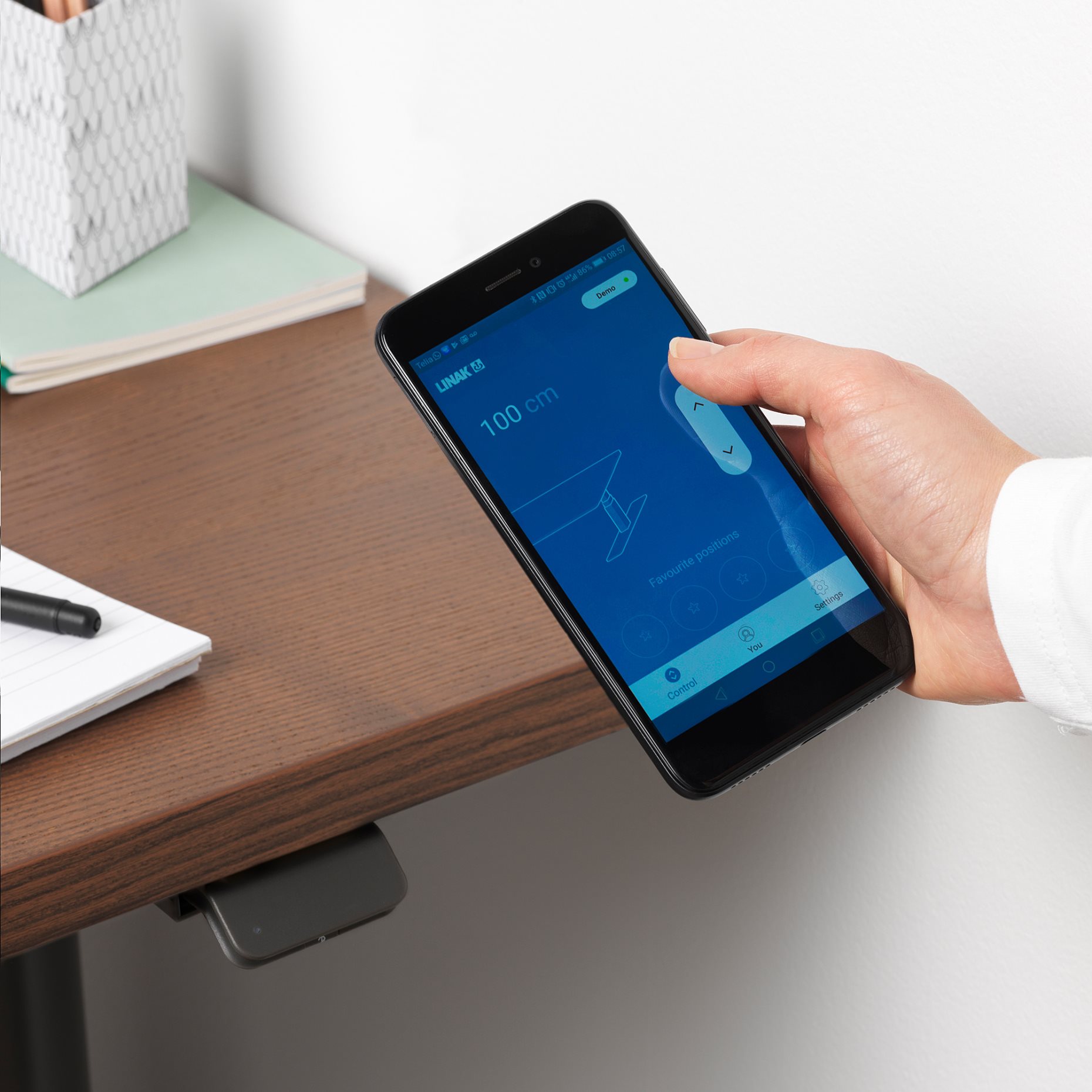 IDÅSEN, γραφείο καθιστής/όρθιας θέσης, 392.810.04