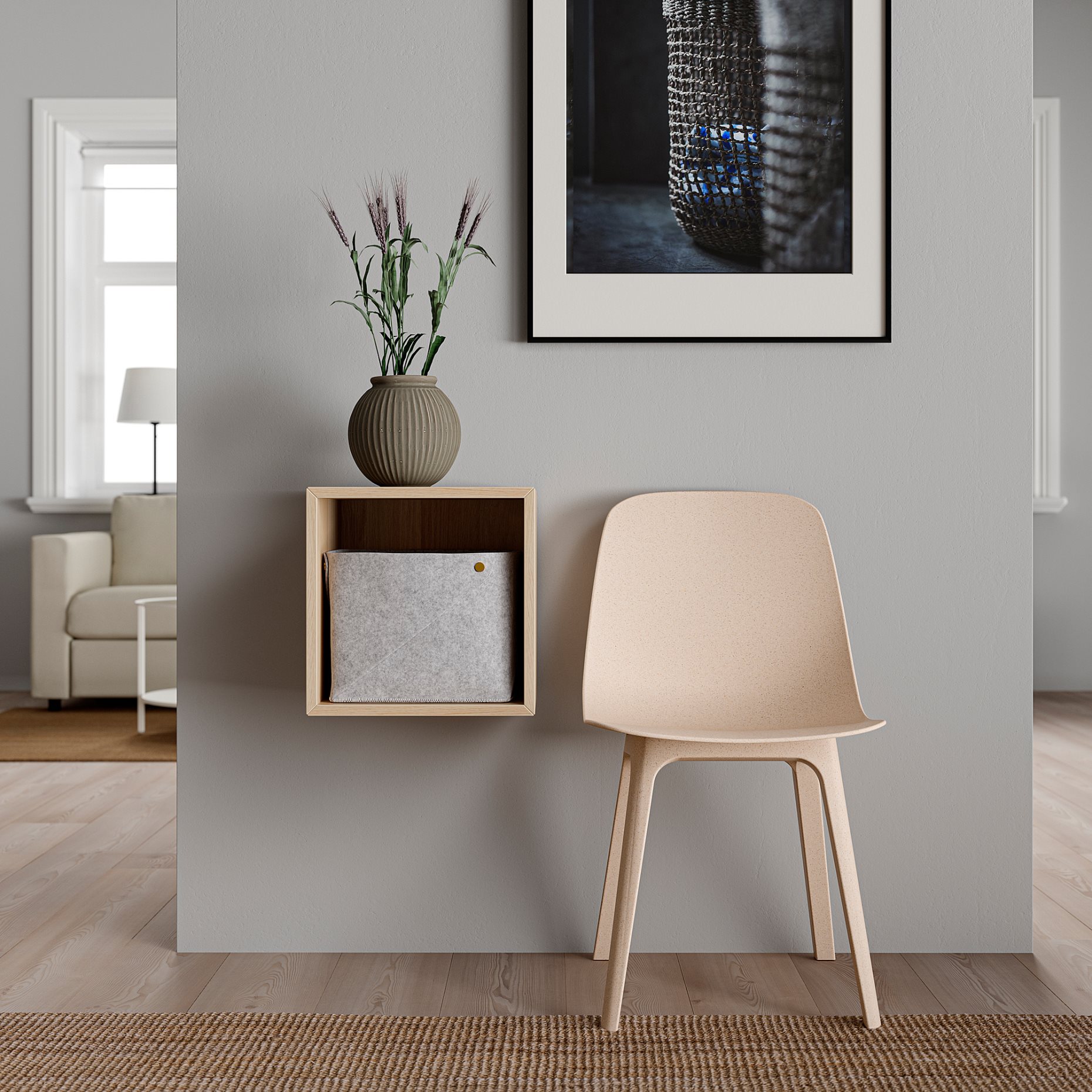 EKET, wall-mounted shelving unit, 392.862.66