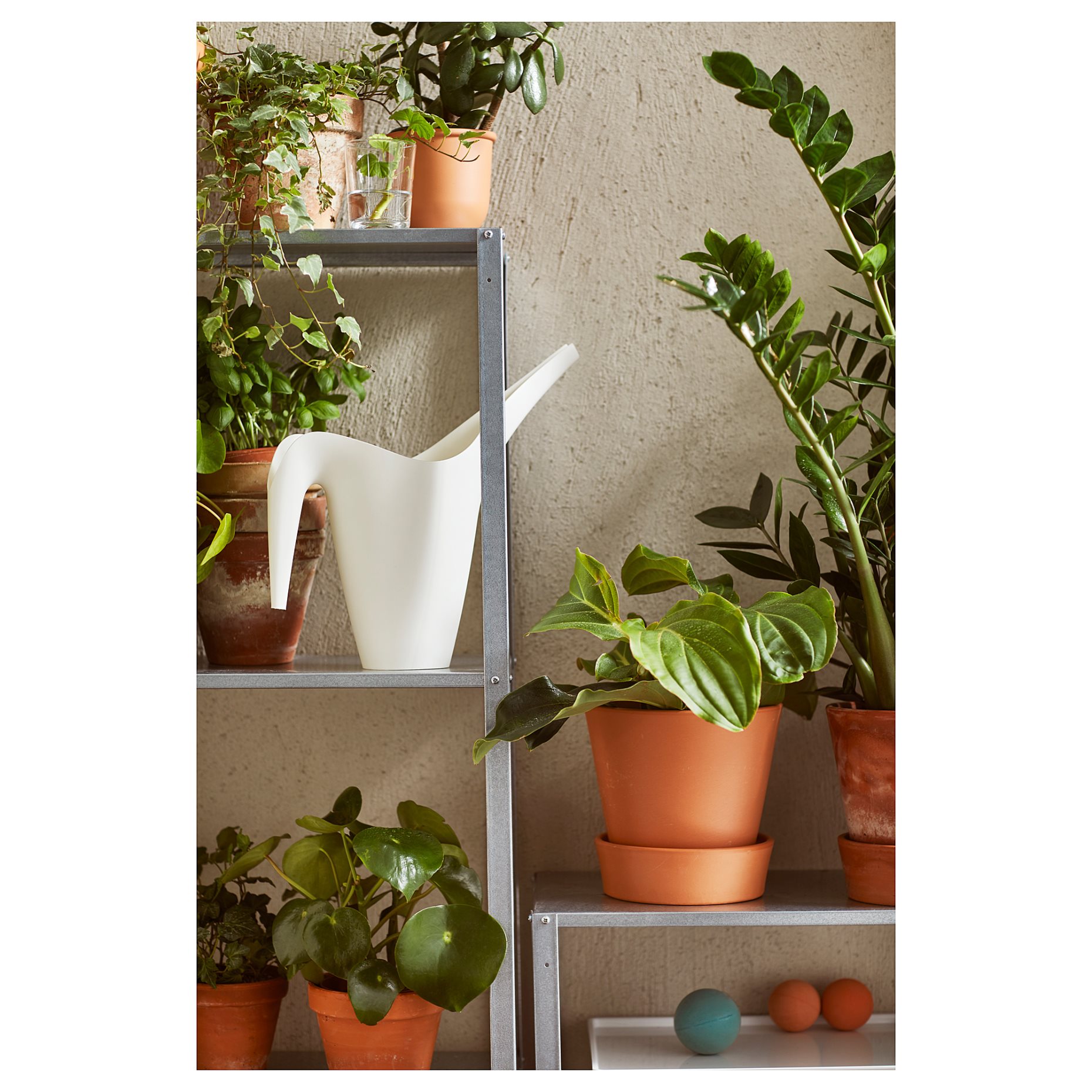 HYLLIS, shelving unit in/outdoor, 180x27x74-140 cm, 393.180.31