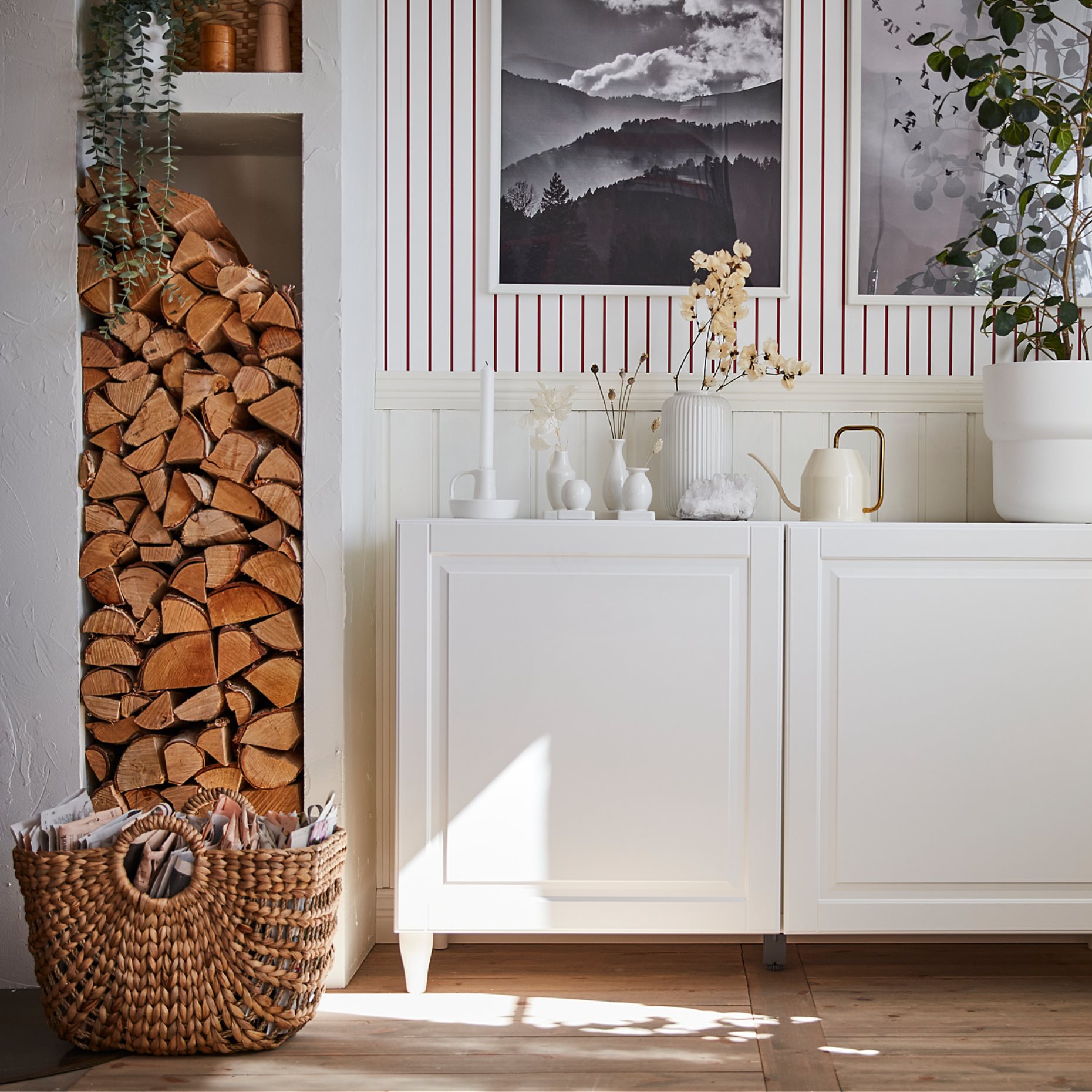 BESTÅ, σύνθεση αποθήκευσης με πόρτες, 120x42x74 cm, 393.848.70