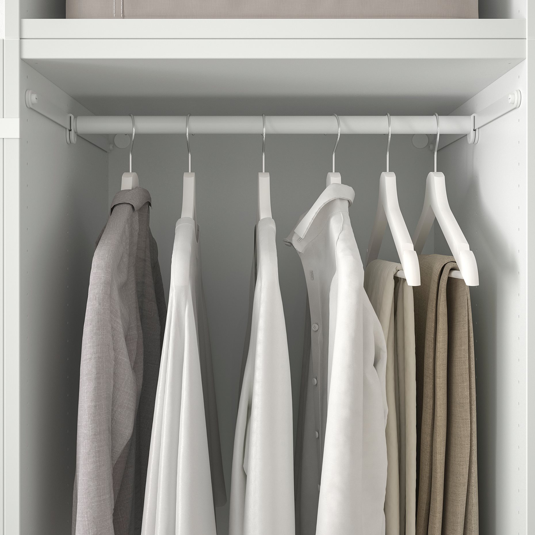 PLATSA, wardrobe with 6 doors, 240x57x231, 394.253.52