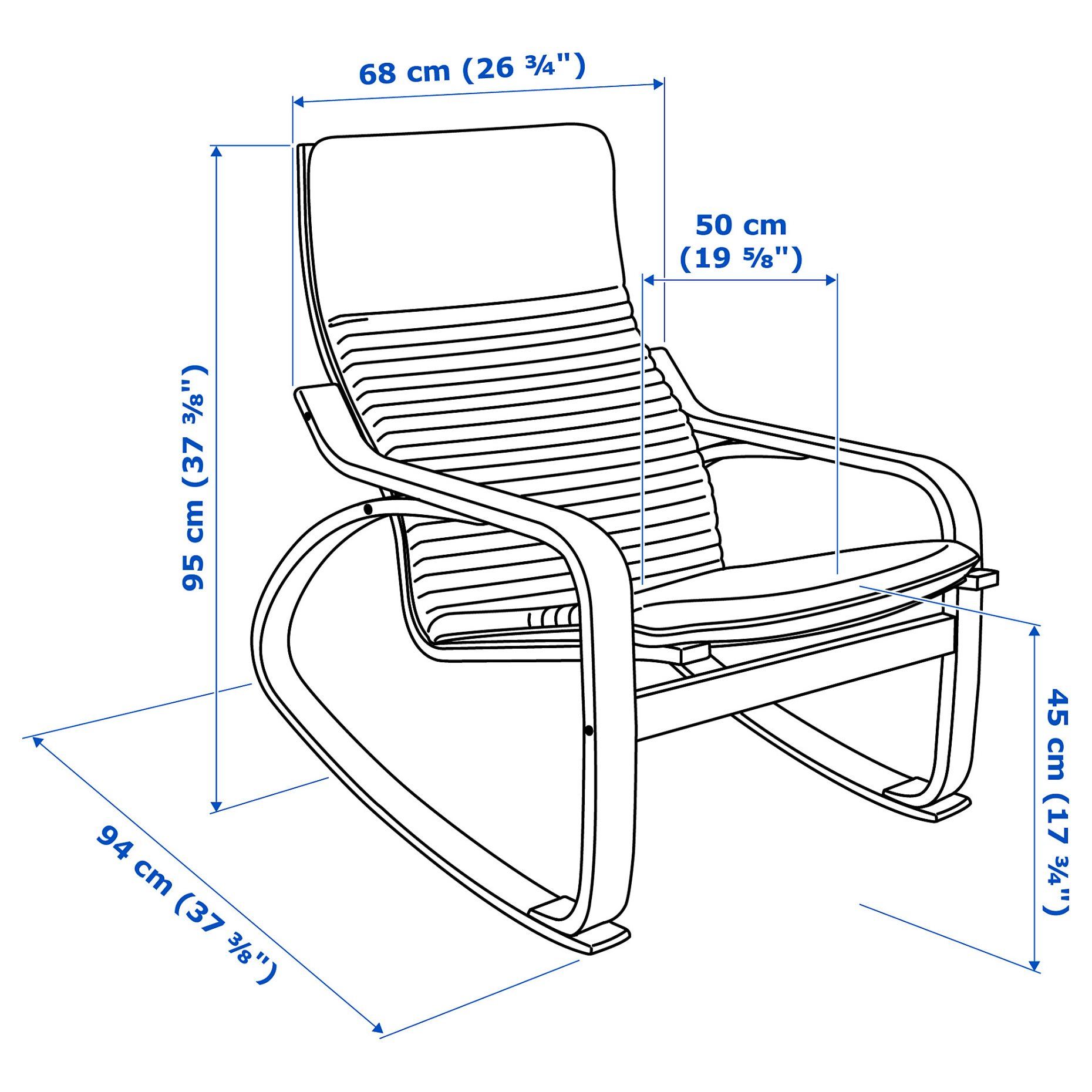 POÄNG, rocking-chair, 394.292.27