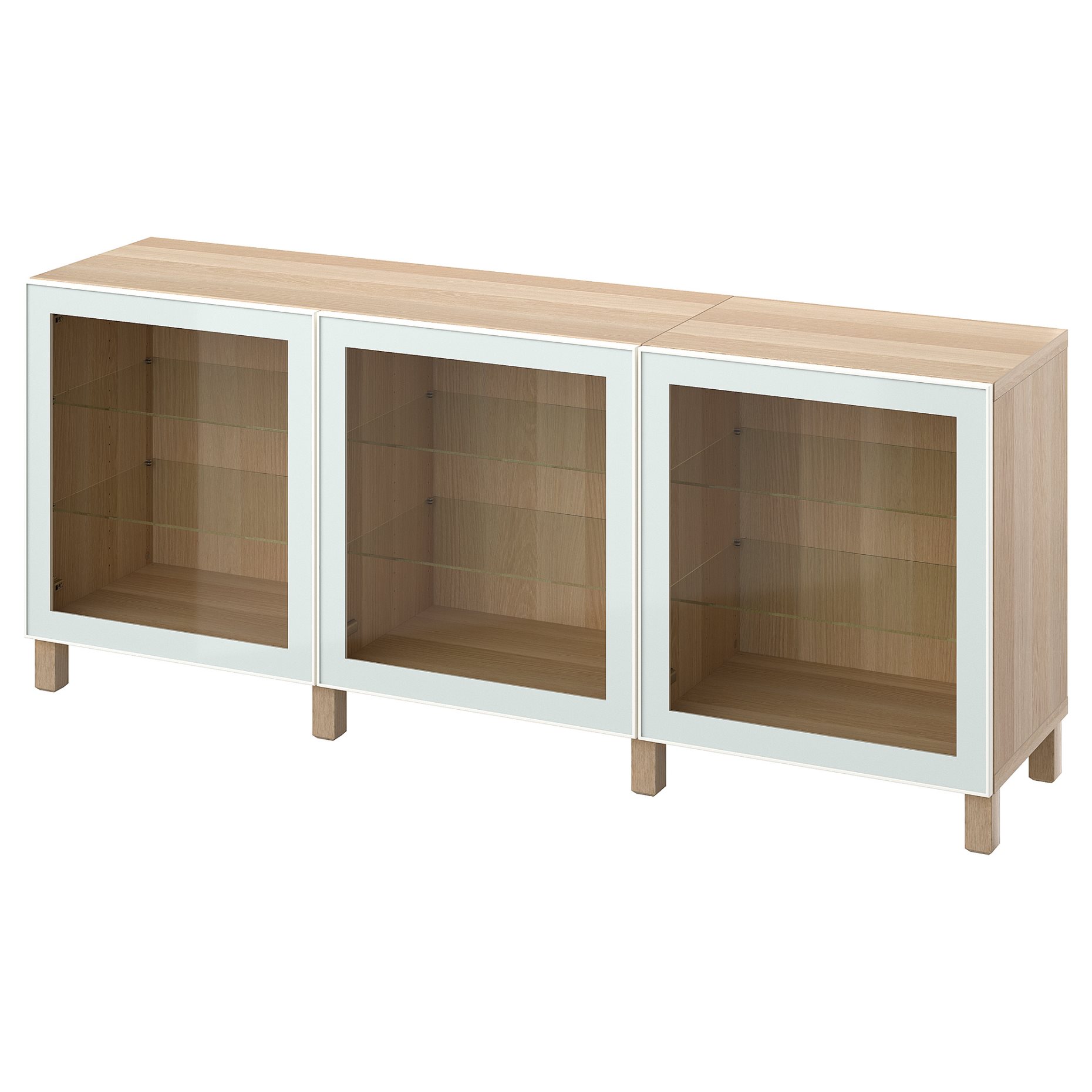 BESTÅ, storage combination with doors, 180x42x74 cm, 394.888.15