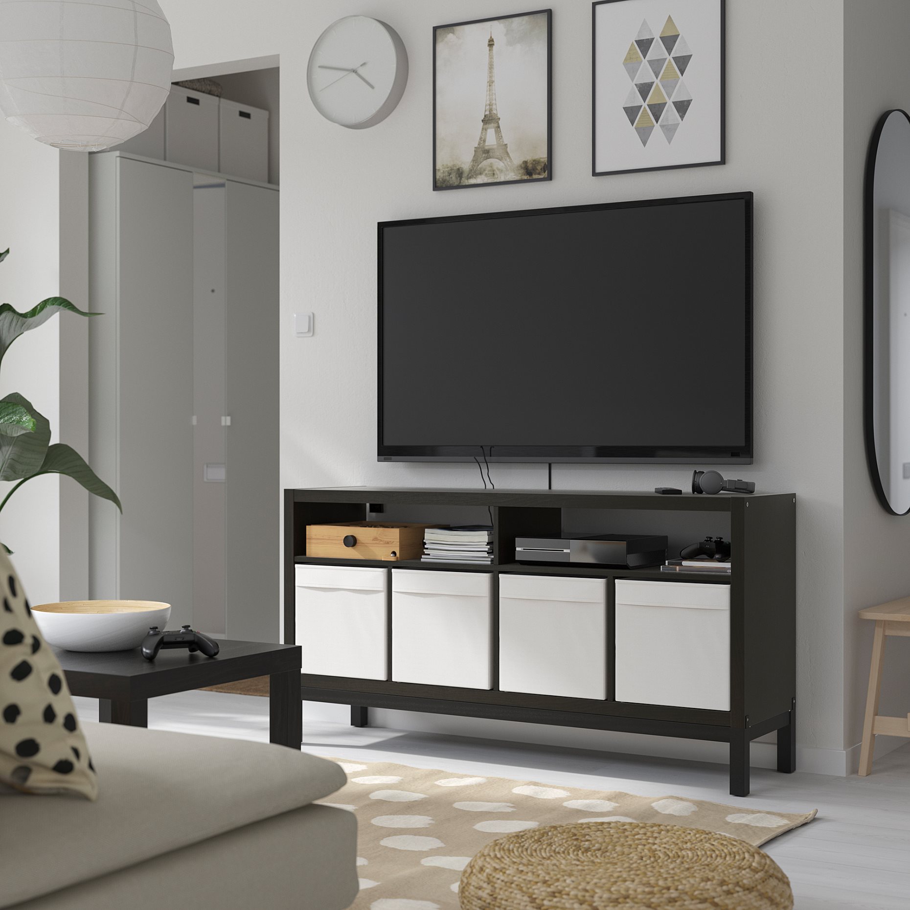 KALLAX, Tv bench with underframe, 147x39x78 cm, 395.521.75