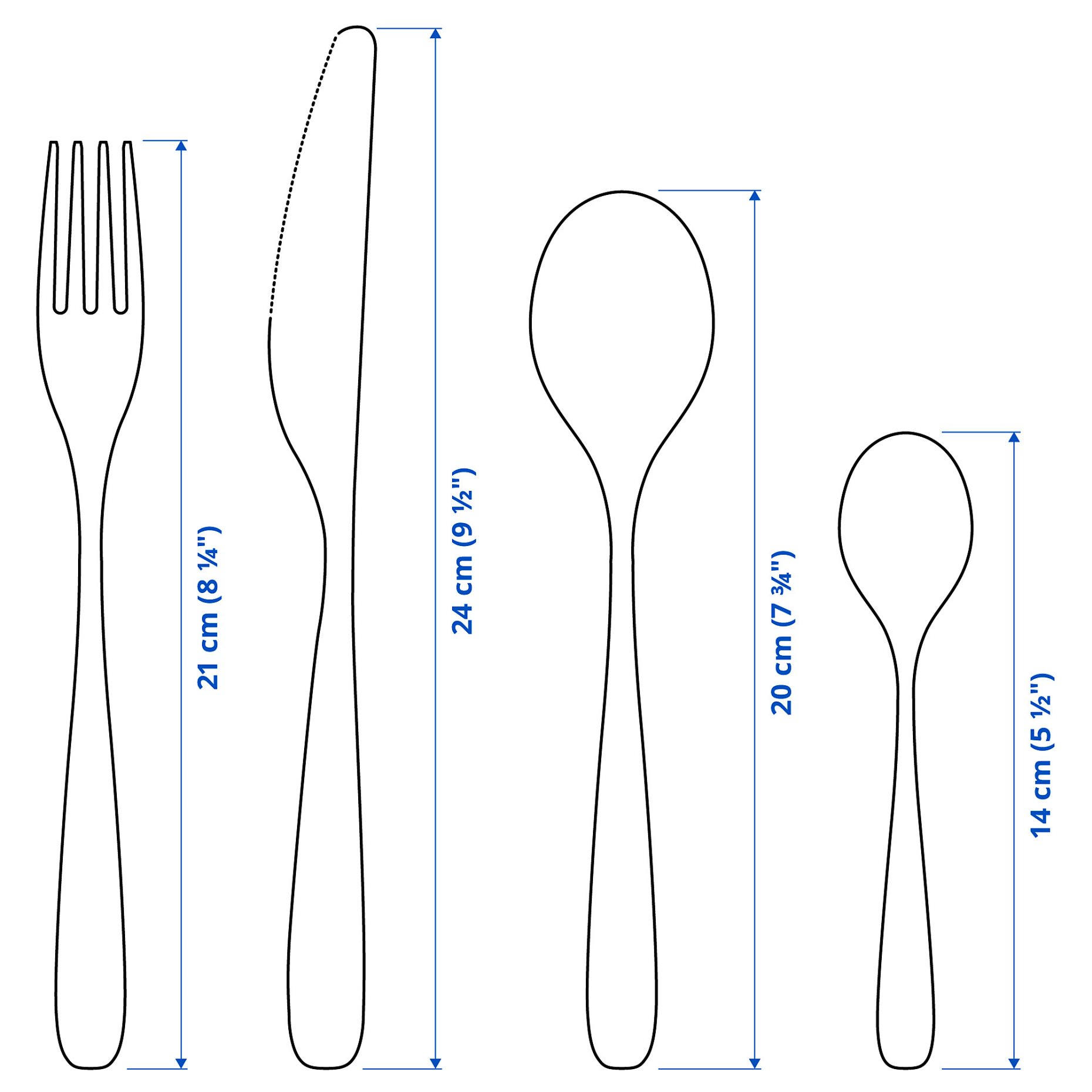 TILLAGD, 24-piece cutlery set, 403.430.01