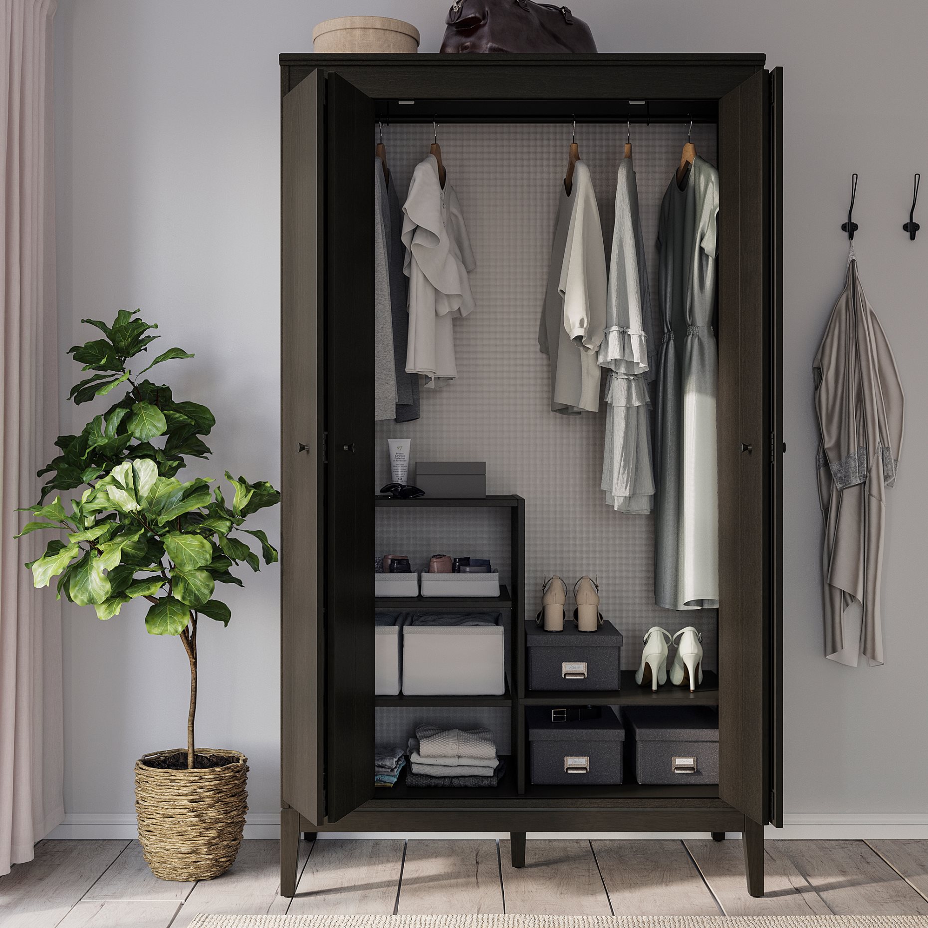 TJOG, storage box with lid, 25x36x15 cm, 404.776.65