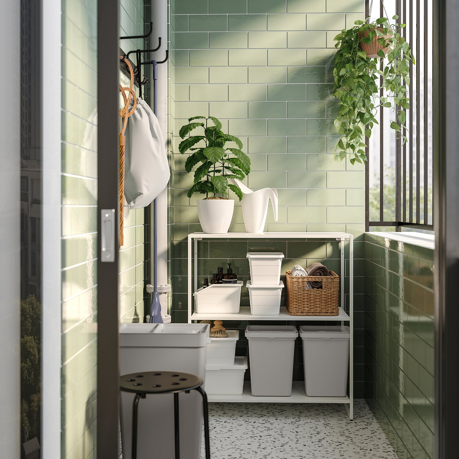 JOSTEIN, shelf metal/in/outdoor, 77x40 cm, 405.121.69