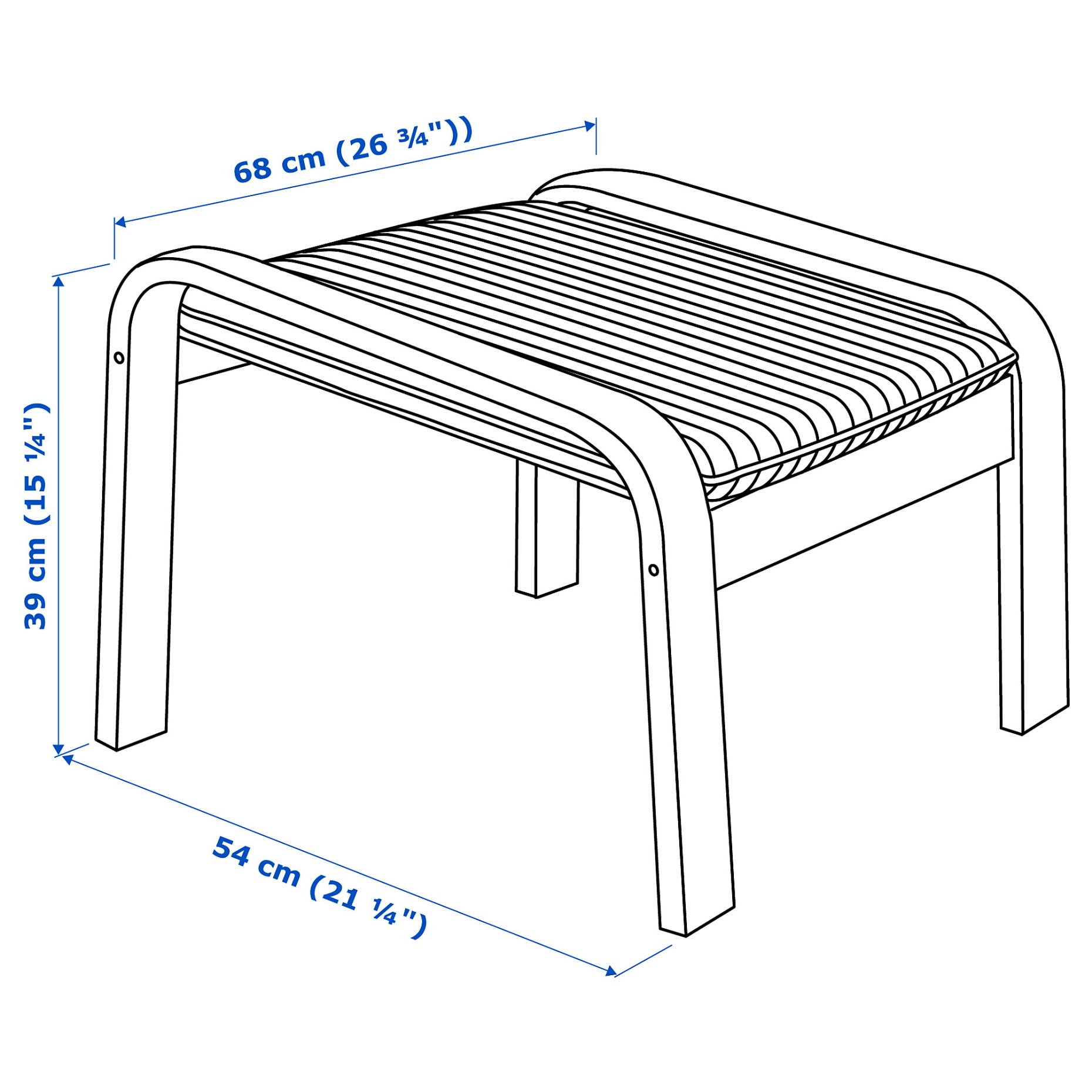 POÄNG, footstool, 492.446.57