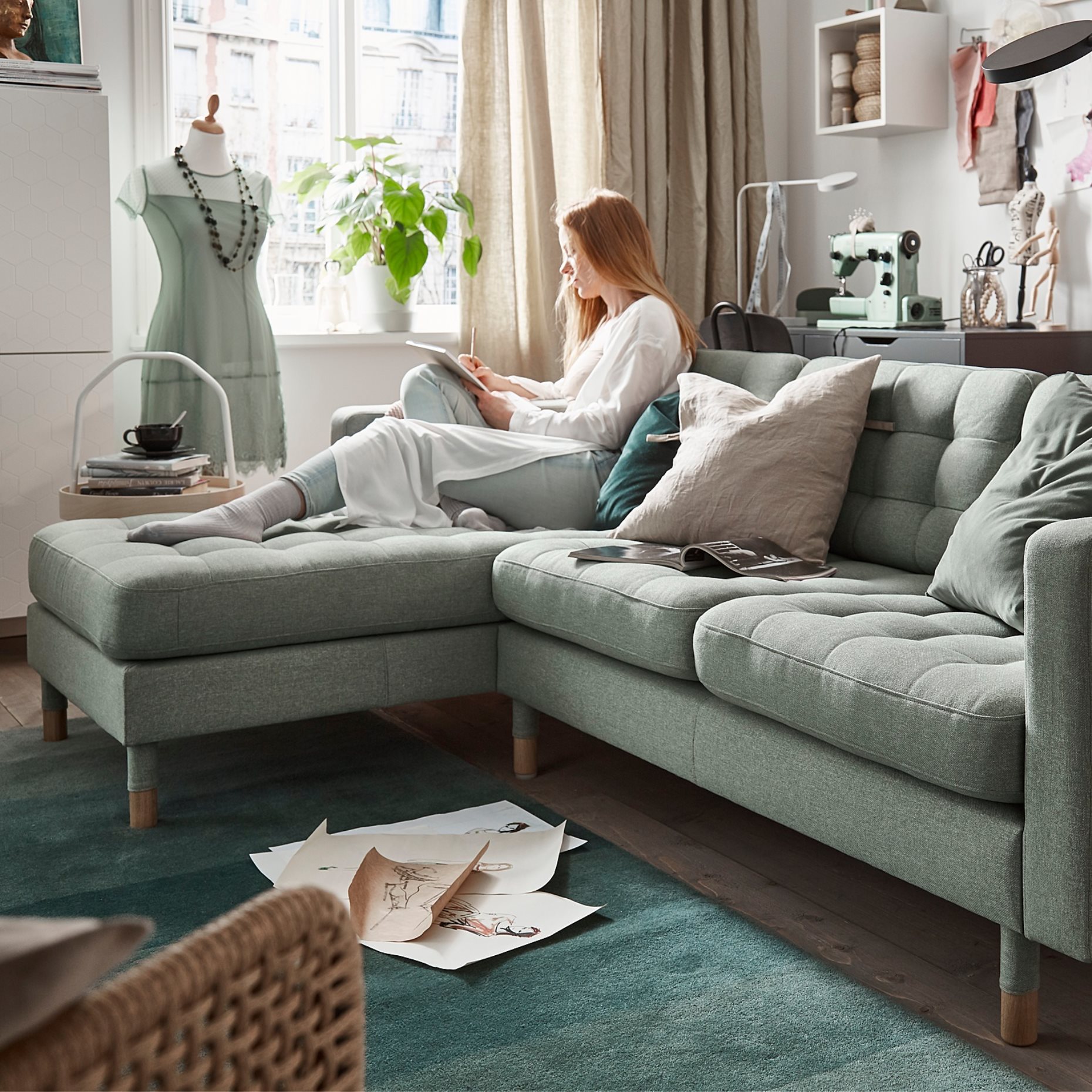 LANDSKRONA, chaise longue, add-on unit, 492.702.60