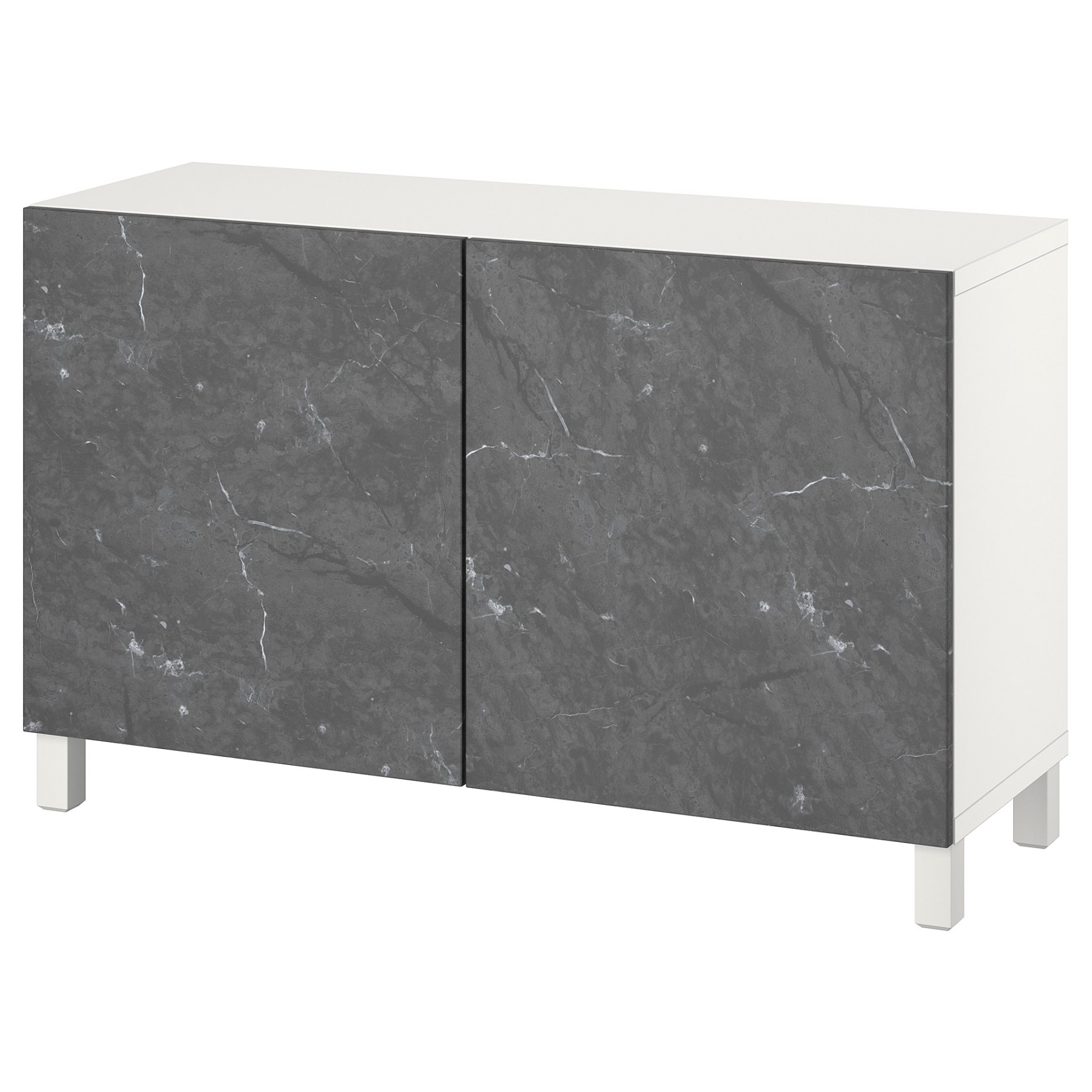 BESTÅ, storage combination with doors, 120x42x74 cm, 494.214.38