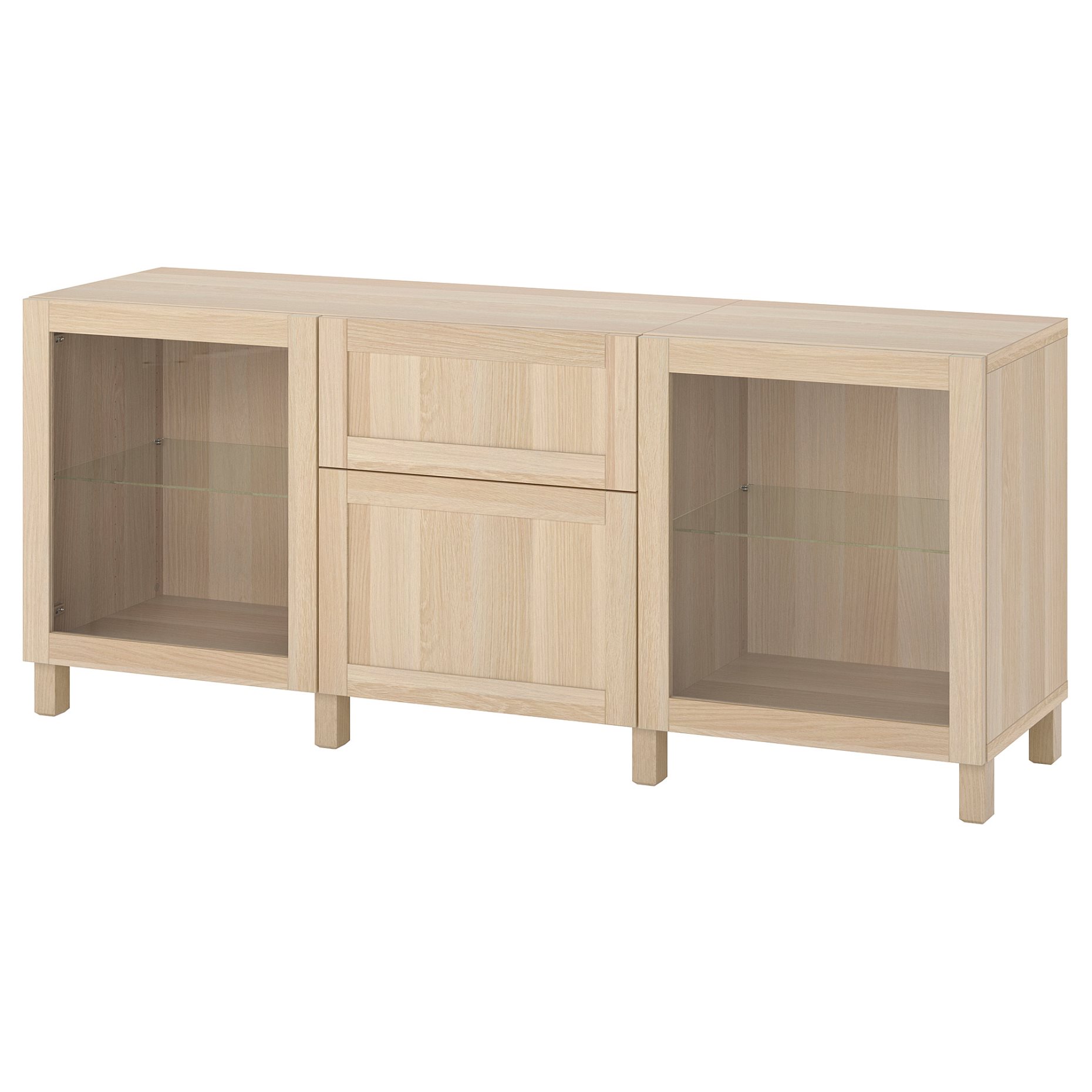 BESTÅ, storage combination with drawers push open, 180x42x74 cm, 494.219.47