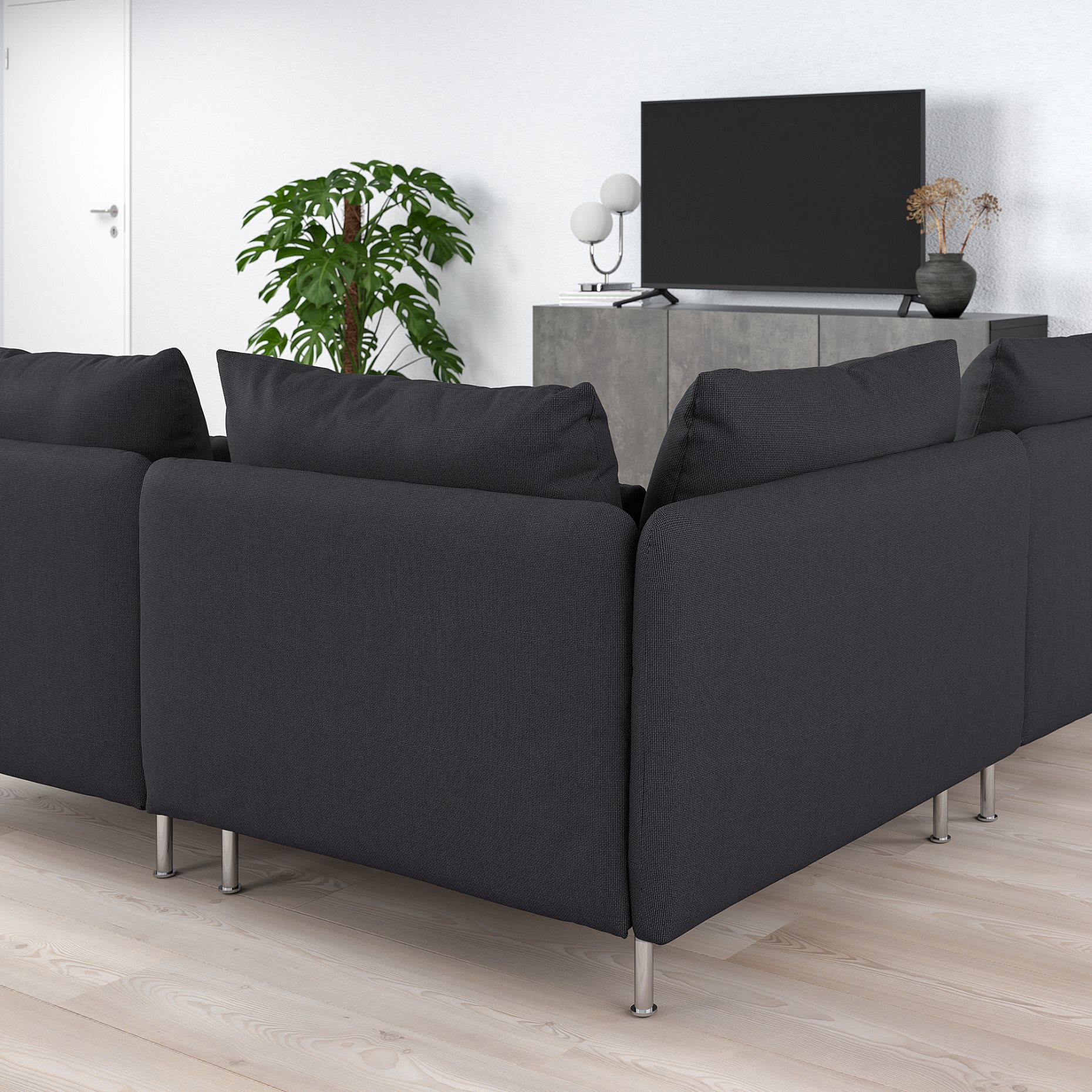 SÖDERHAMN, corner sofa, 4-seat with open end, 494.495.88