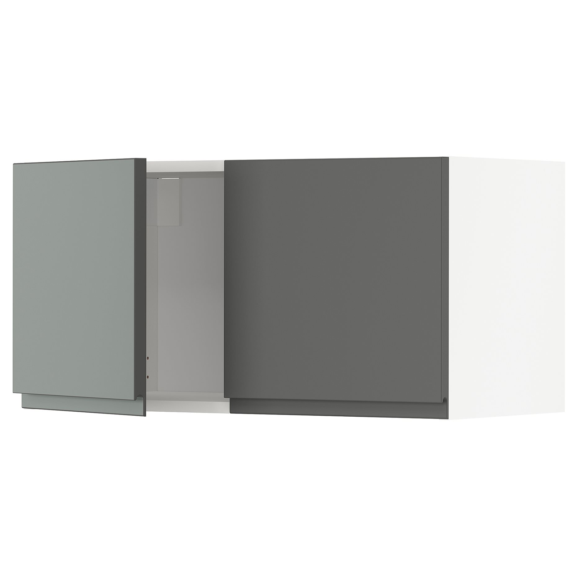 METOD, wall cabinet with 2 doors, 80x40 cm, 494.680.01