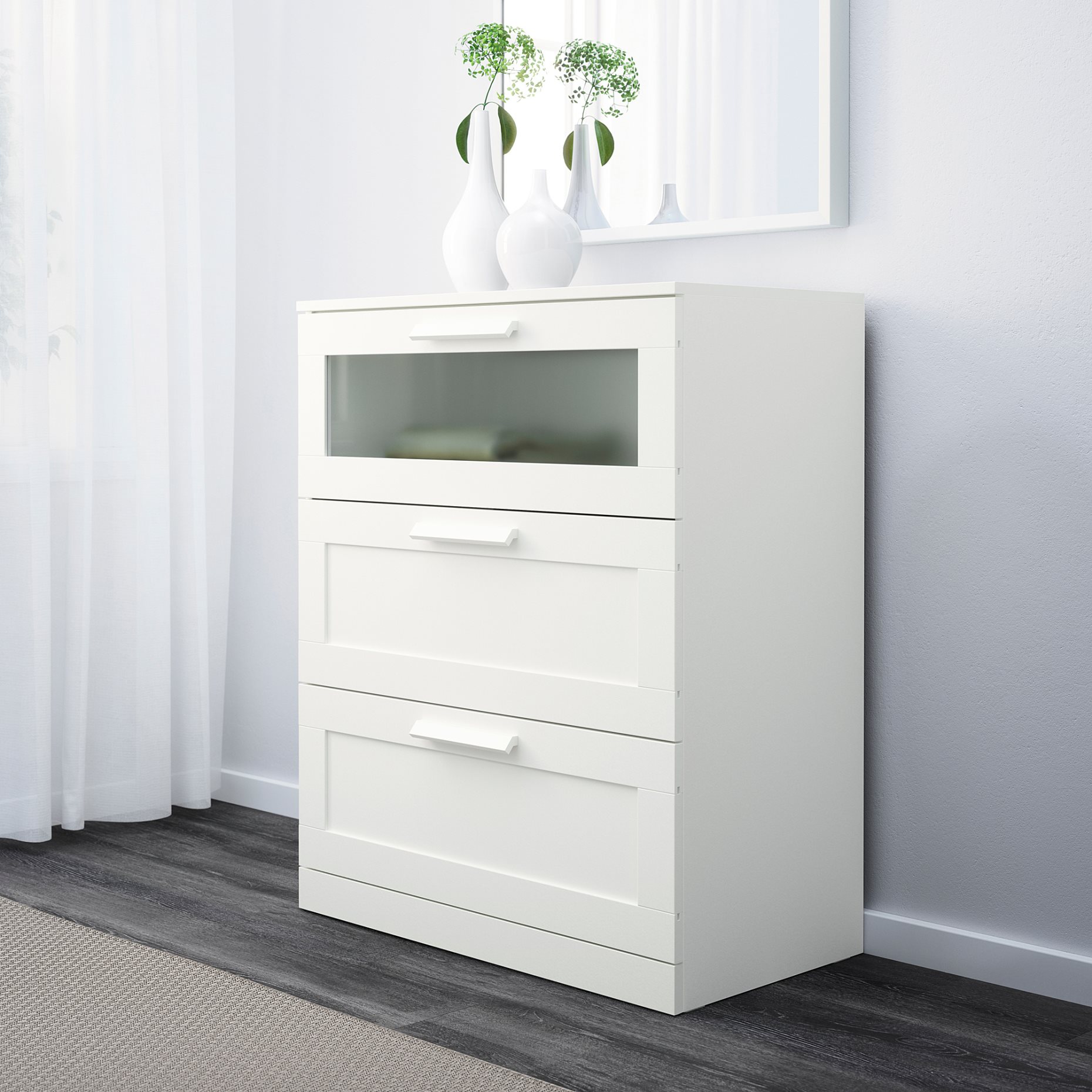 BRIMNES, bedroom furniture/set of 2, 160x200 cm, 494.833.94