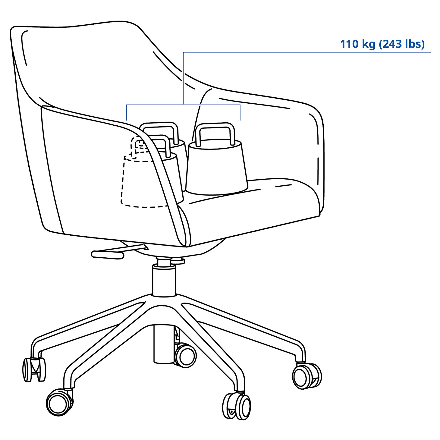 TOSSBERG/LÅNGFJÄLL, conference chair, 495.131.12