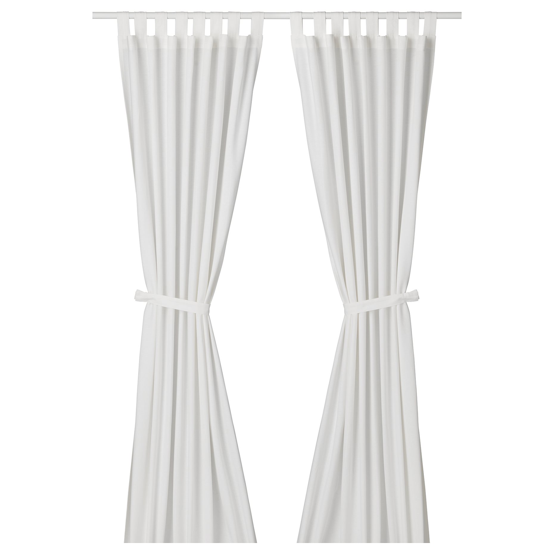 LENDA, curtains with tie-backs, 1 pair, 500.901.16