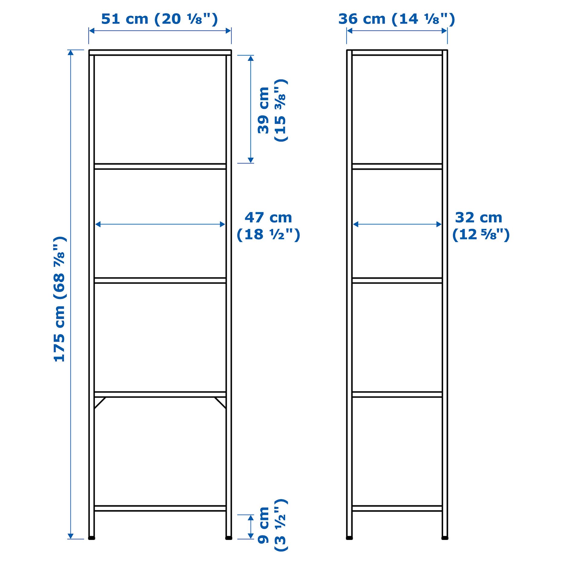 VITTSJÖ, shelving unit, 502.146.78