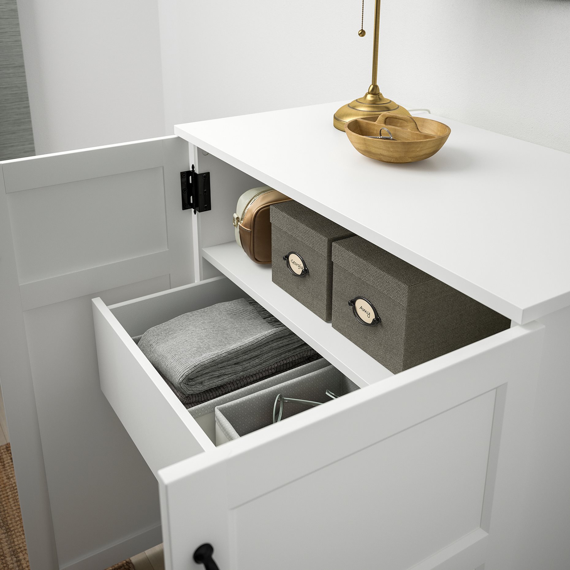 GREÅKER, cabinet with drawers, 84x101 cm, 505.010.71
