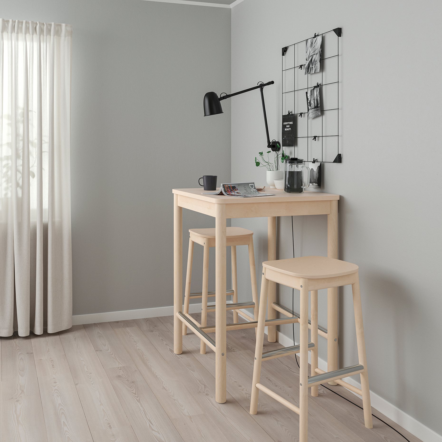 RÖNNINGE, bar table, 75x75 cm, 505.112.30