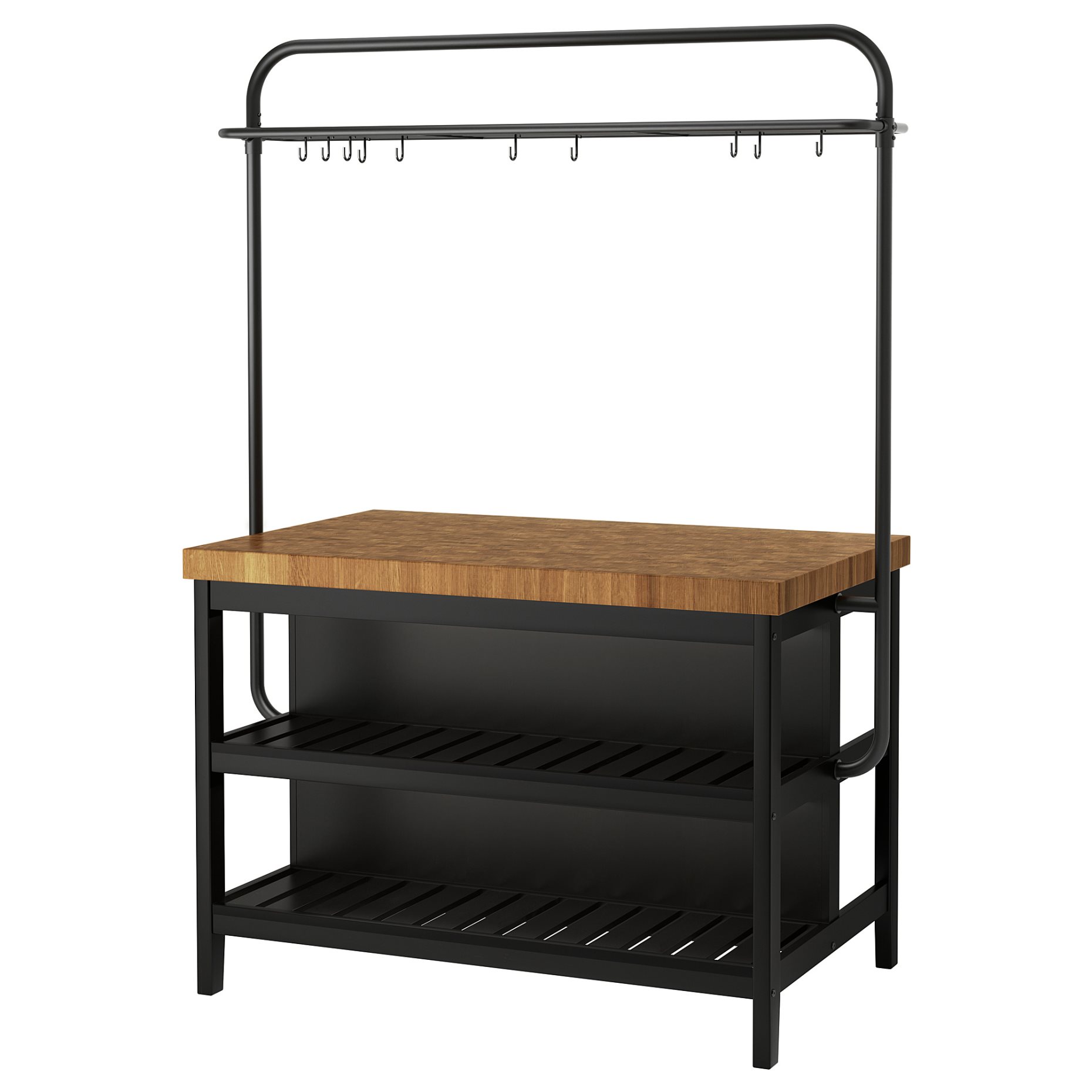 VADHOLMA, kitchen island with rack, 592.762.28