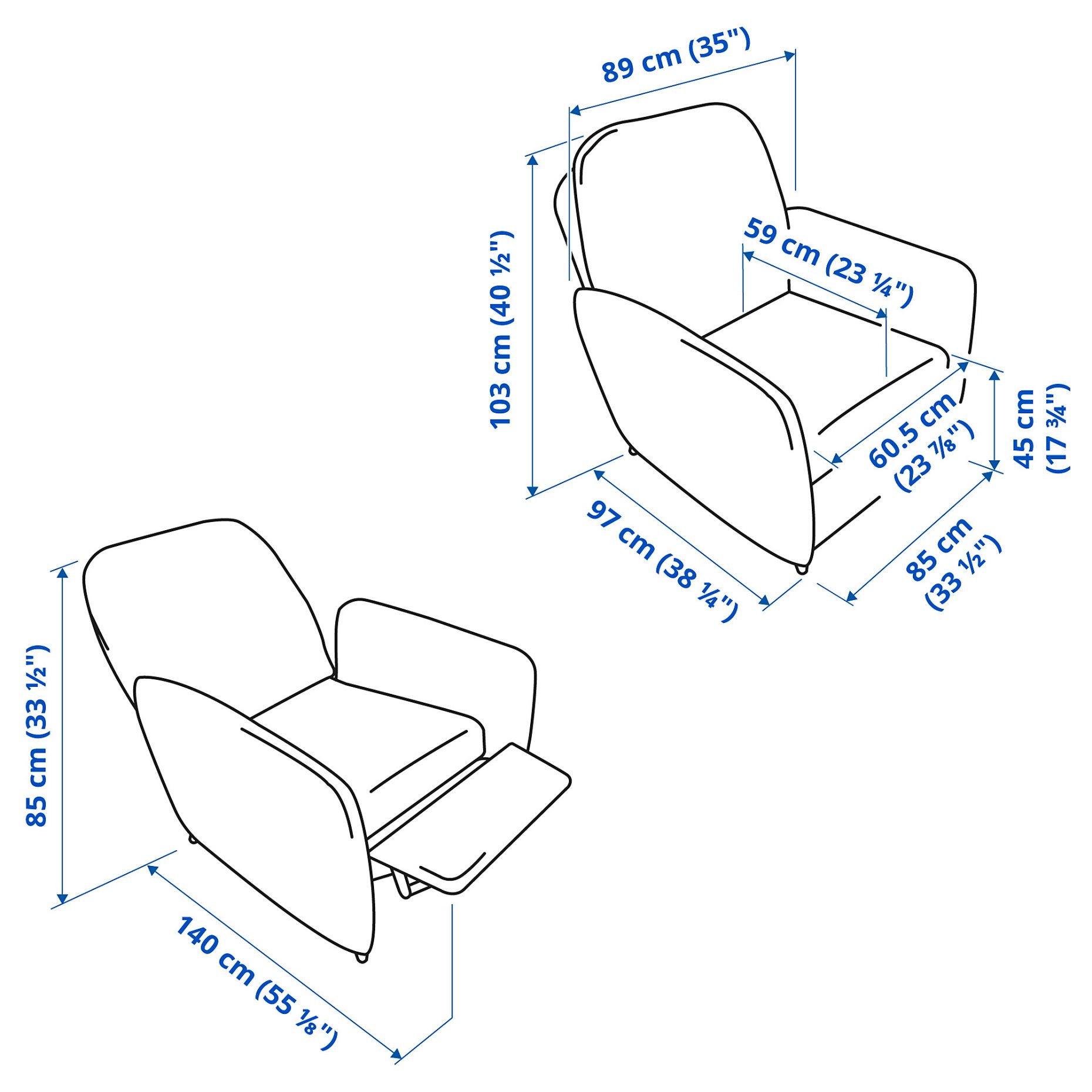 EKOLSUND, recliner, 592.971.84