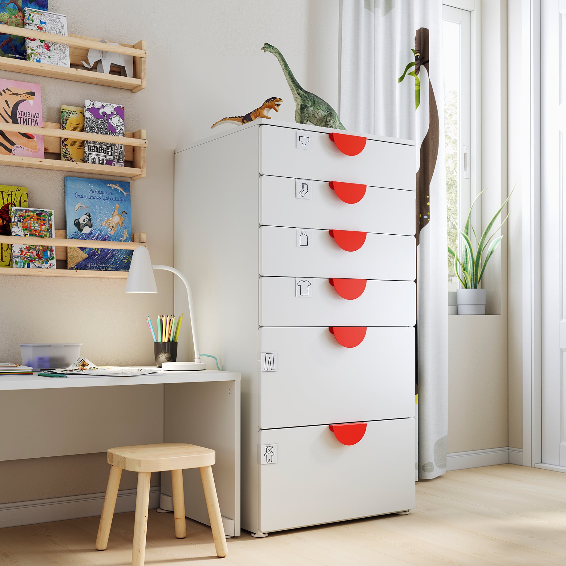 SMASTAD/PLATSA, συρταριέρα με 6 συρτάρια, 593.876.55