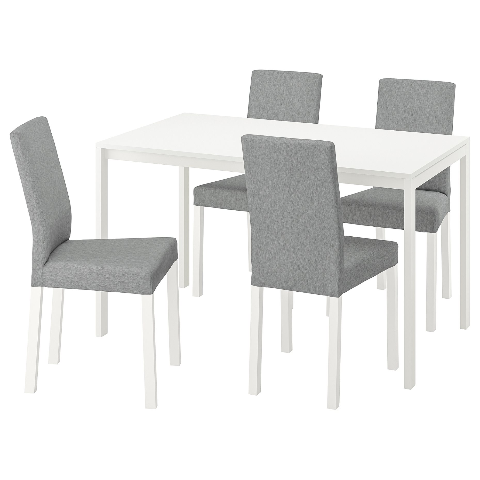 MELLTORP/KATTIL, table and 4 chairs, 125 cm, 594.282.03
