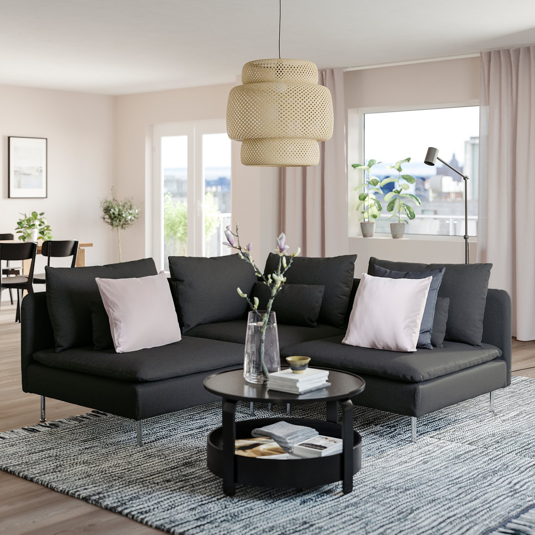 SÖDERHAMN, corner sofa, 3-seat, 594.495.83