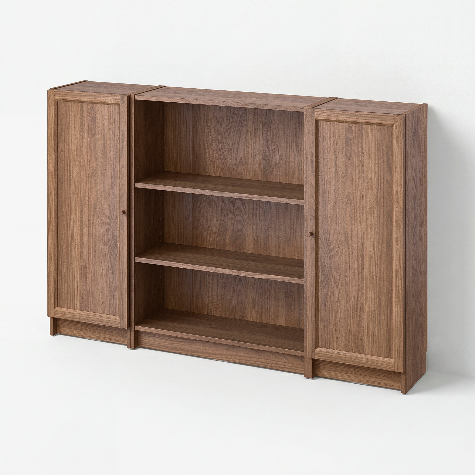 BILLY/OXBERG, bookcase combination with doors, 160x106 cm, 594.835.91