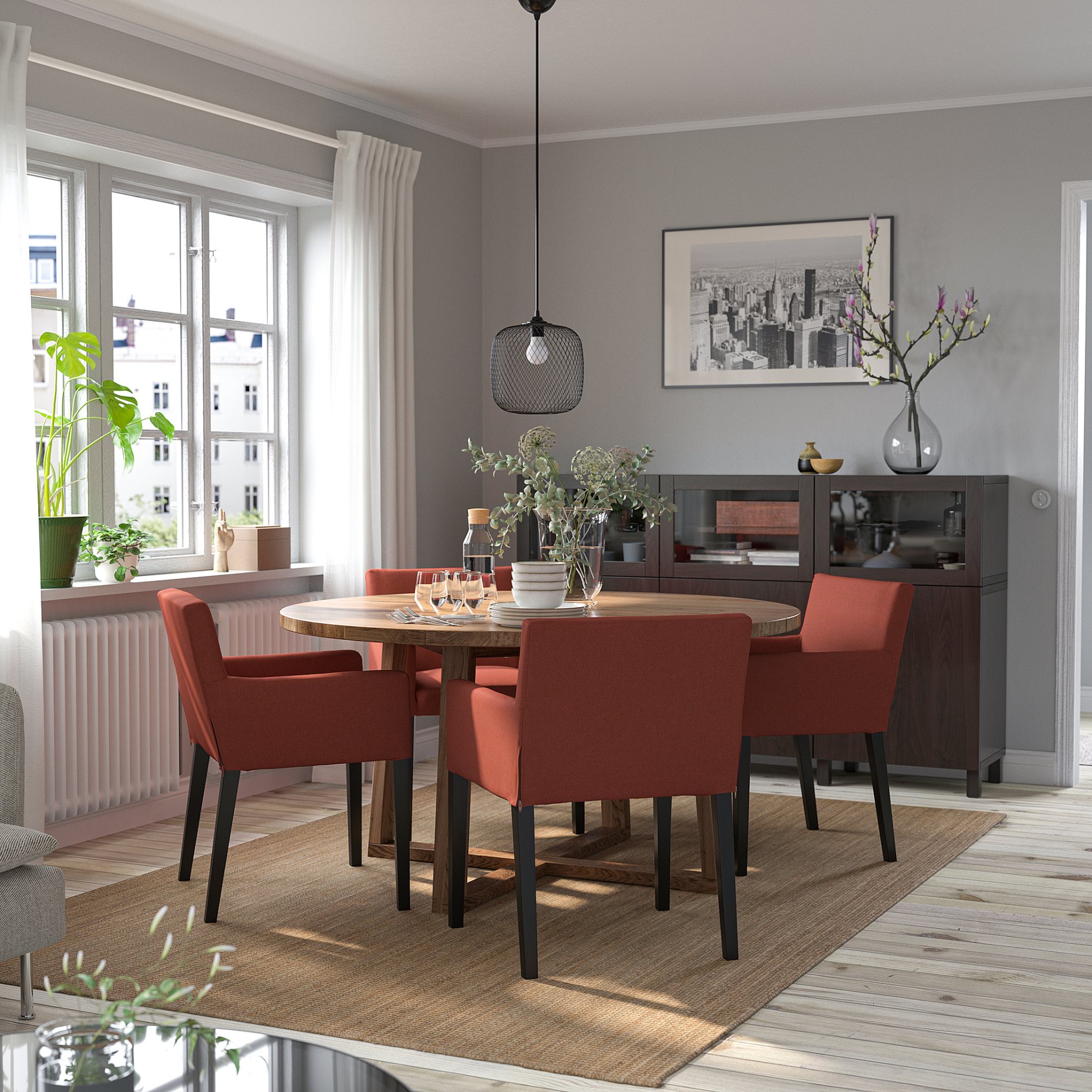 MÅRENÄS, chair with armrests, 595.143.90
