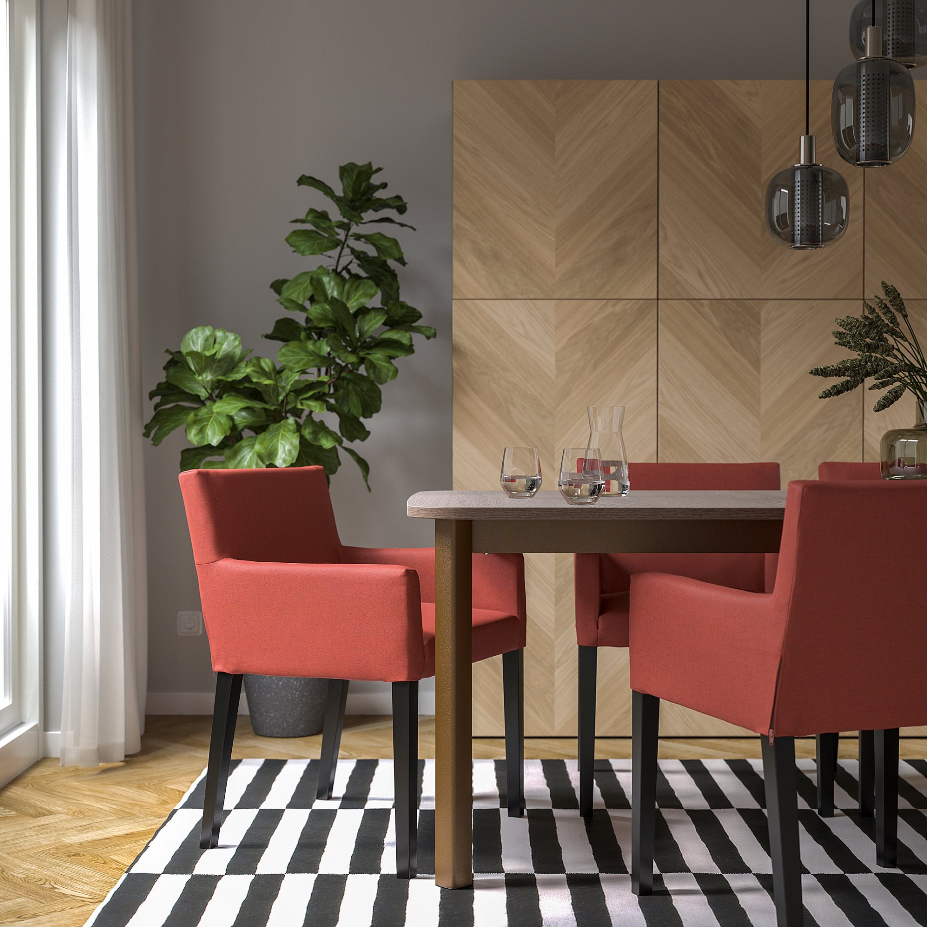 MÅRENÄS, chair with armrests, 595.143.90