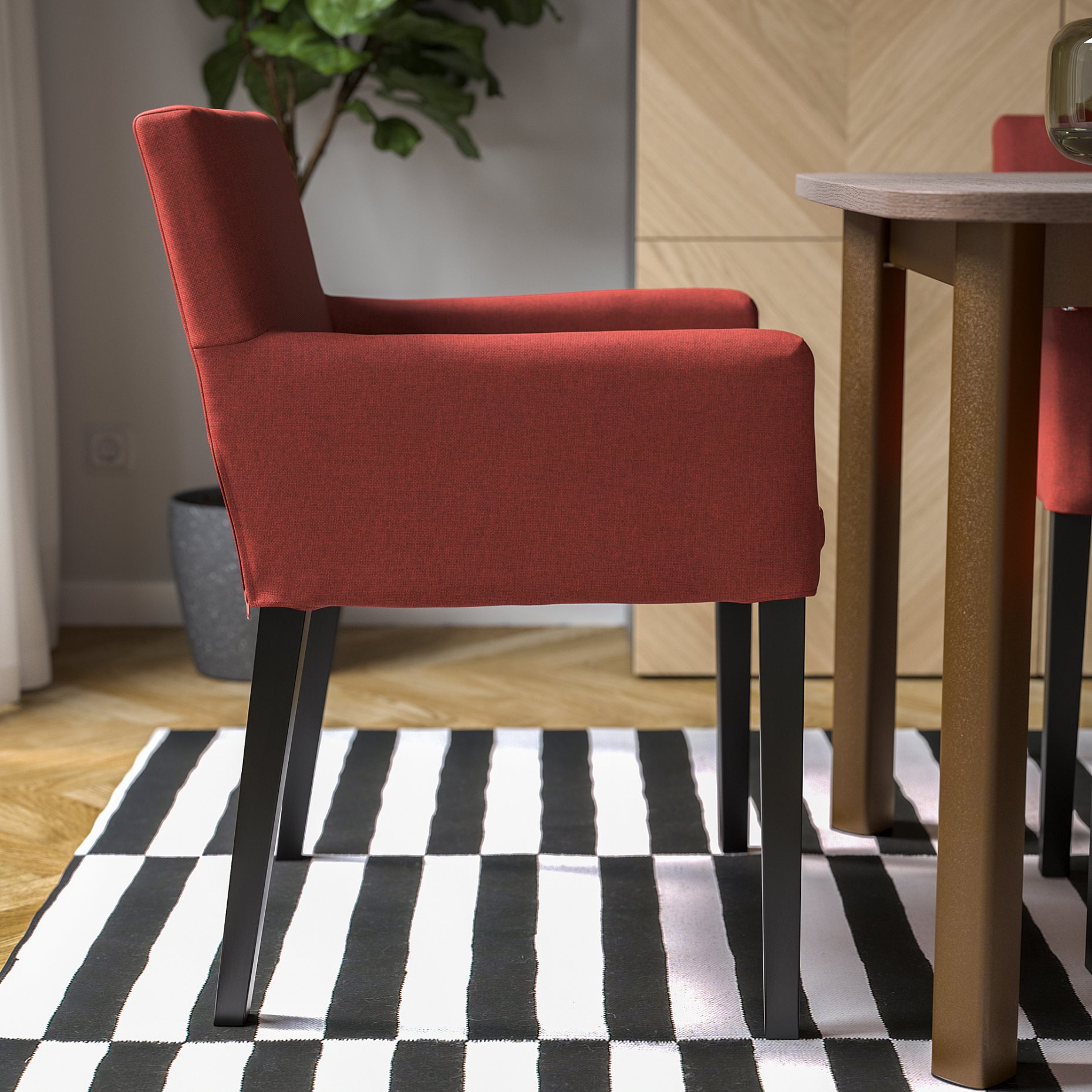 MÅRENÄS, chair with armrests, 595.143.90