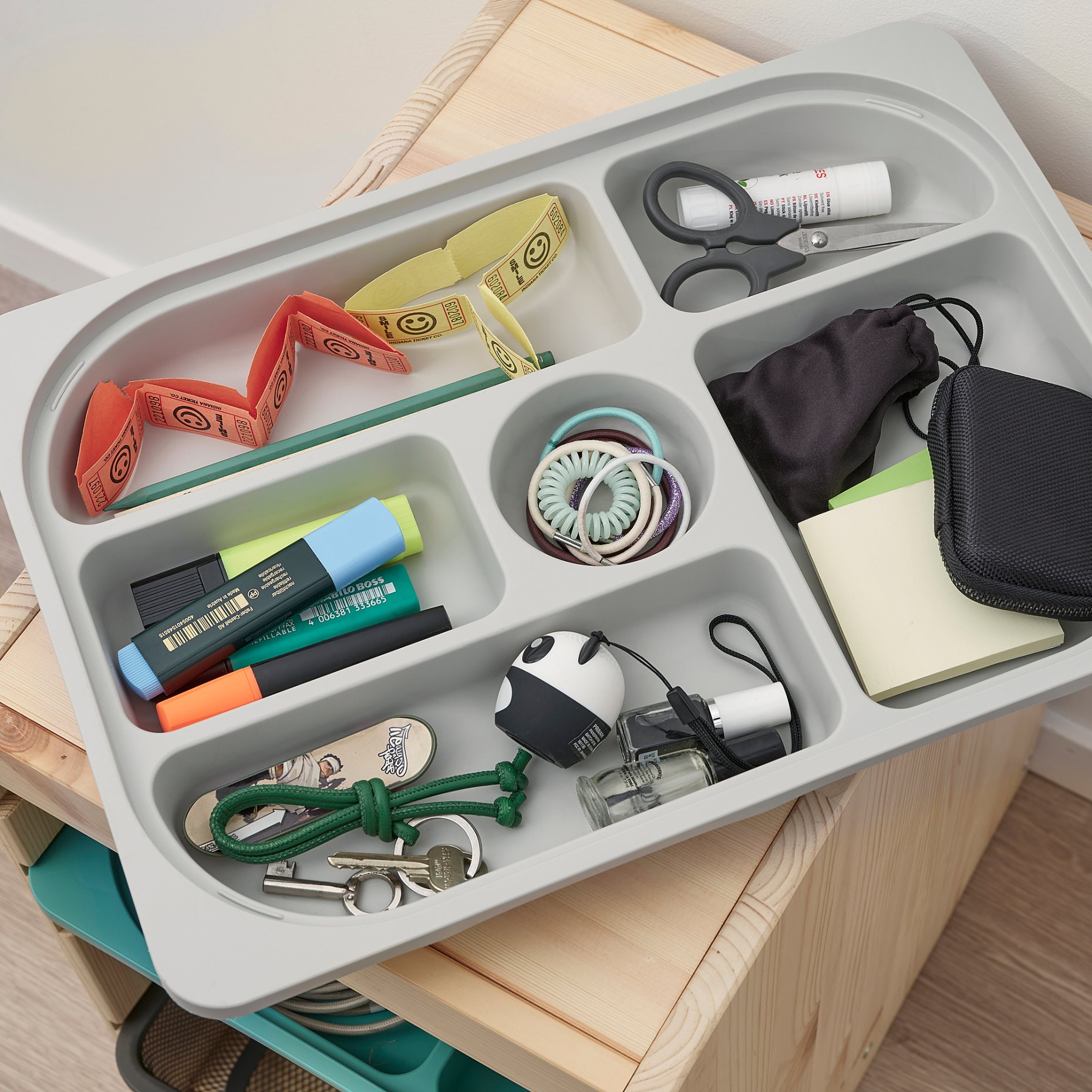 TROFAST, storage combination with box/trays, 32x44x52 cm, 595.256.28