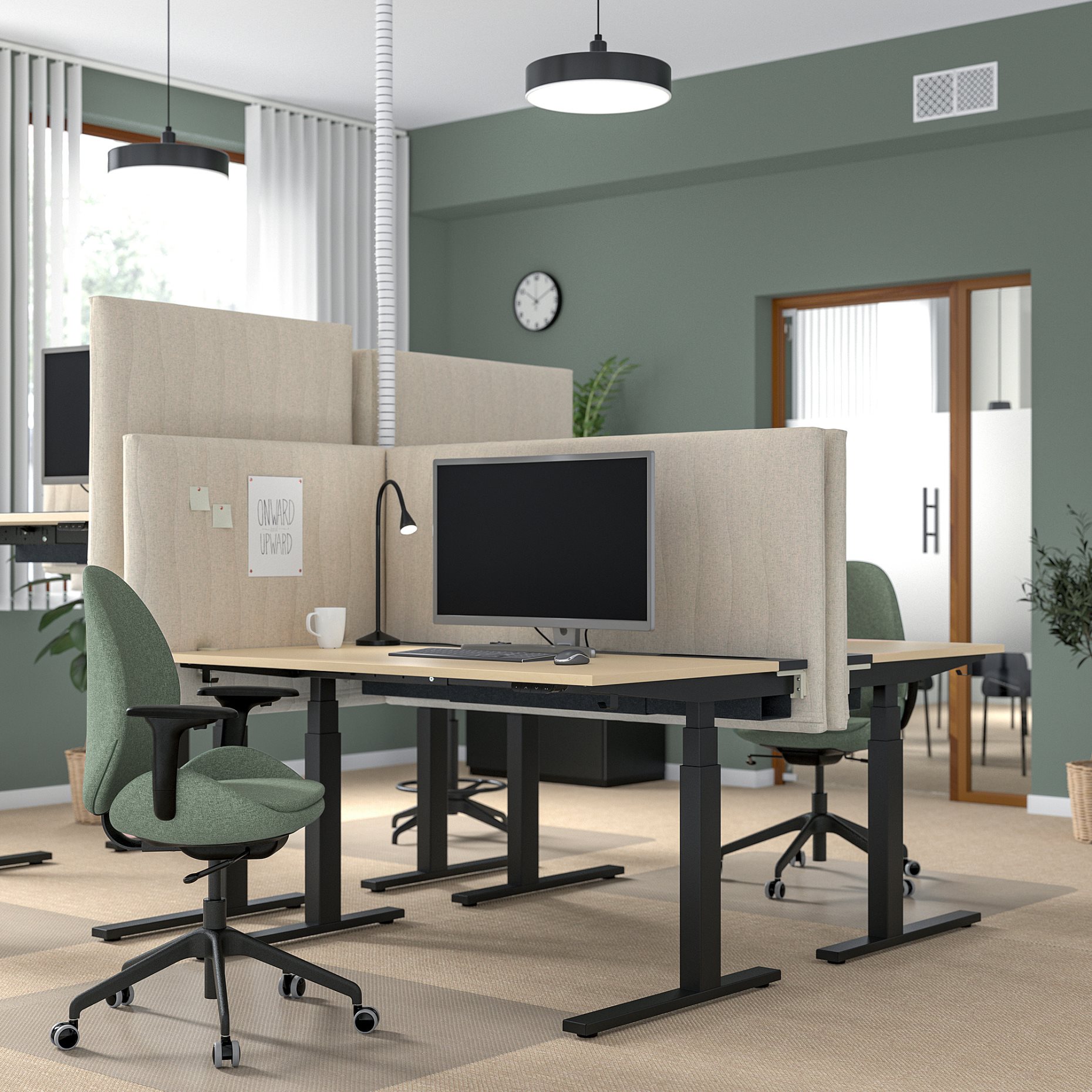 MITTZON, desk sit/stand/electric, 140x60 cm, 595.282.26